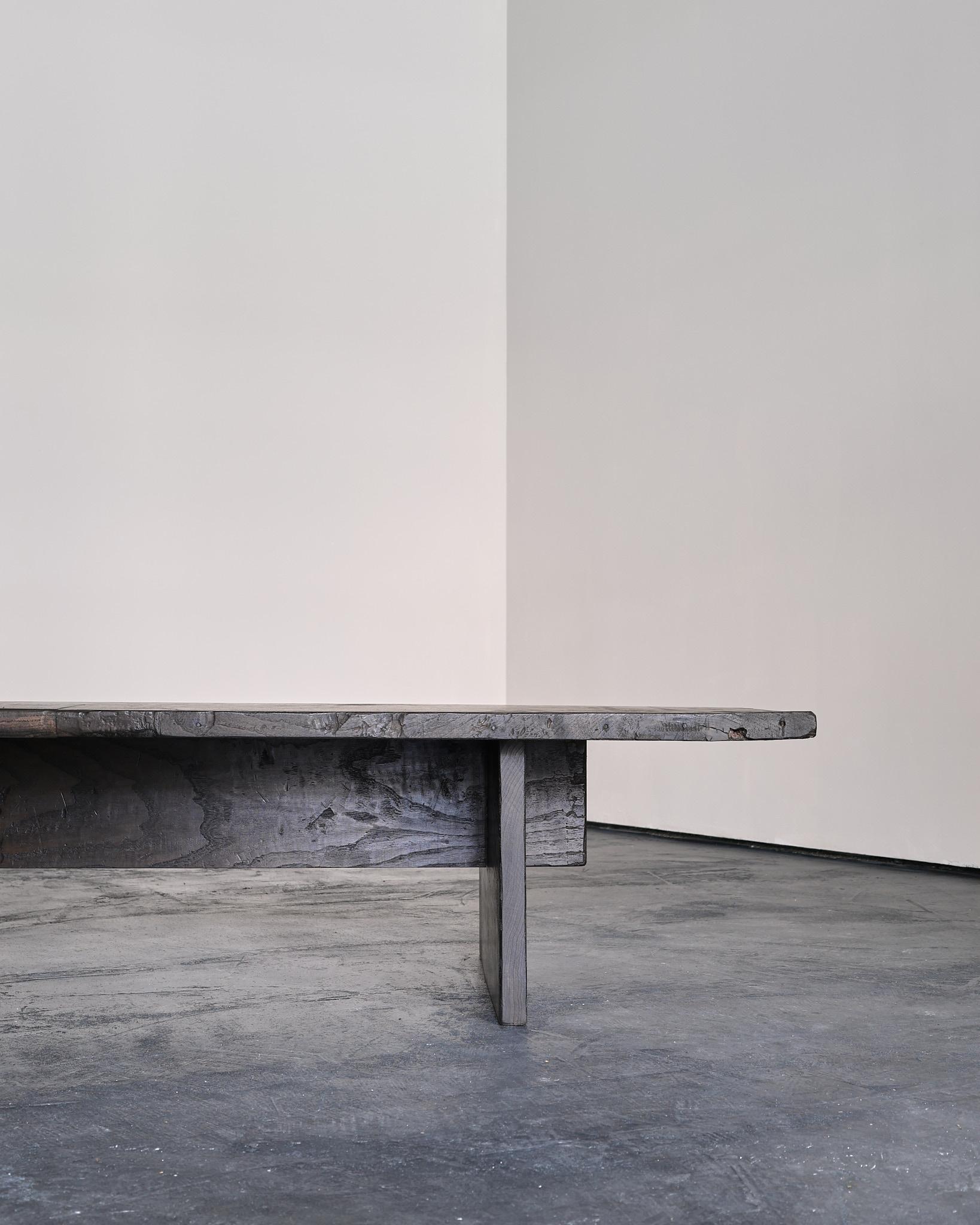 XL Primitive Low Table In Dark 18th C. Portuguese Chestnut 2
