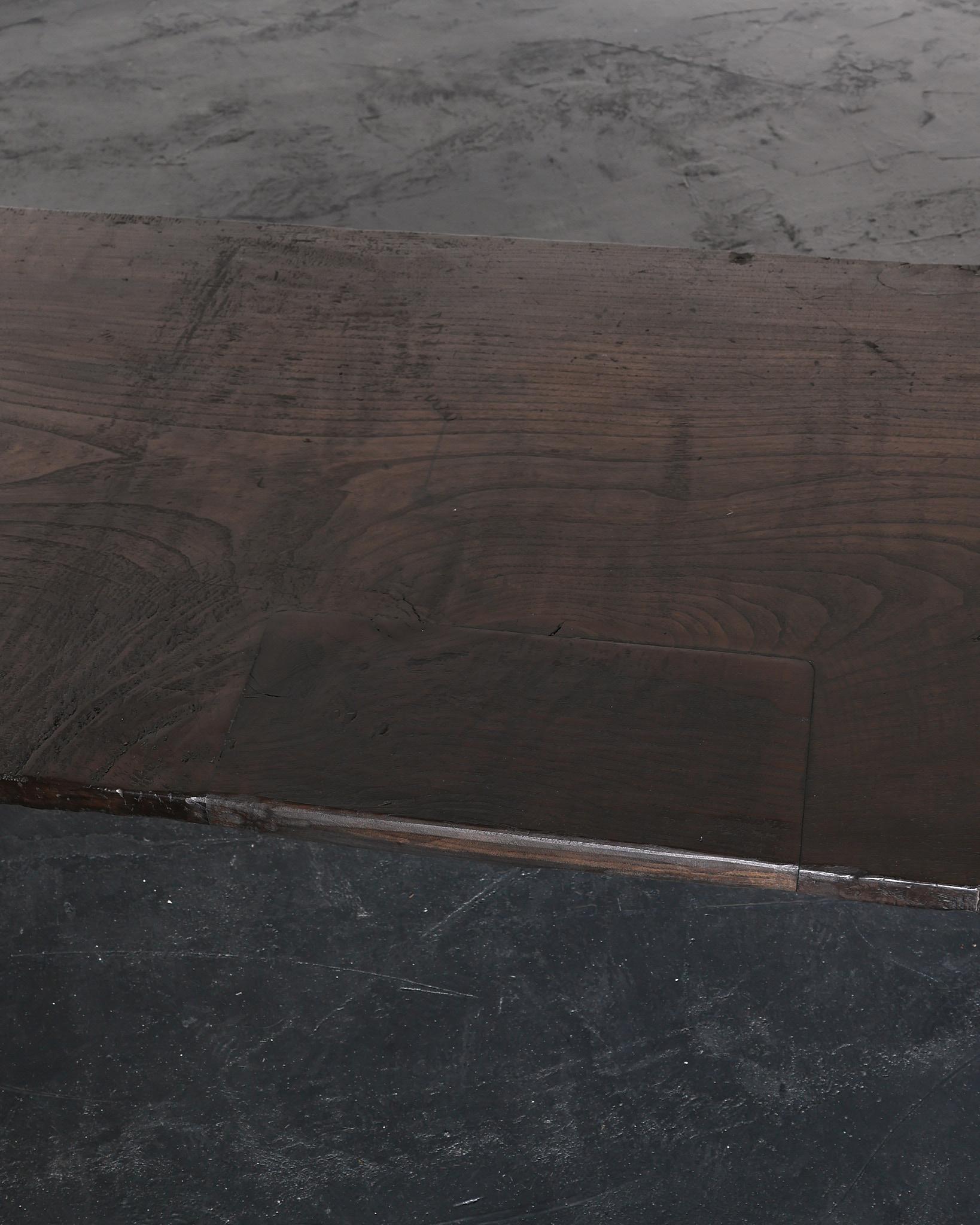 XL Primitive Low Table In Dark 18th C. Portuguese Chestnut 5