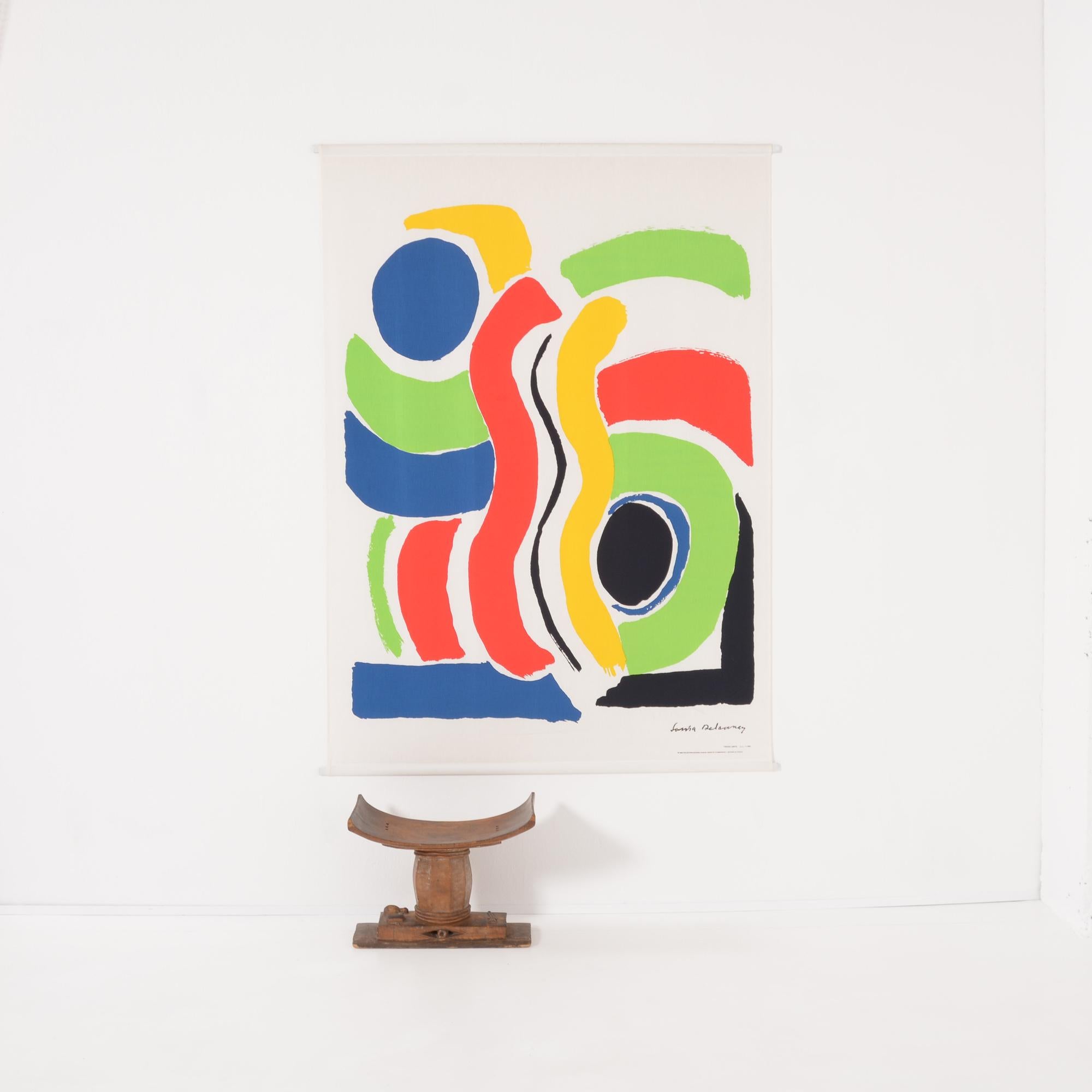Extra Large Print on Canvas of Sonia Delaunay by Jacques Damase, 1992 For Sale 3