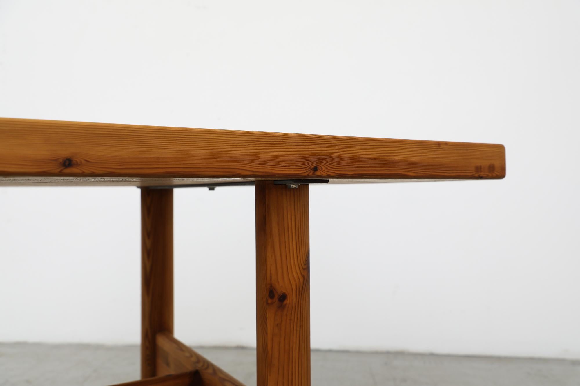 XL Hand Waxed Pine Dining Table by Rainer Daumiller for Hirtshals Savvaerk  For Sale 4