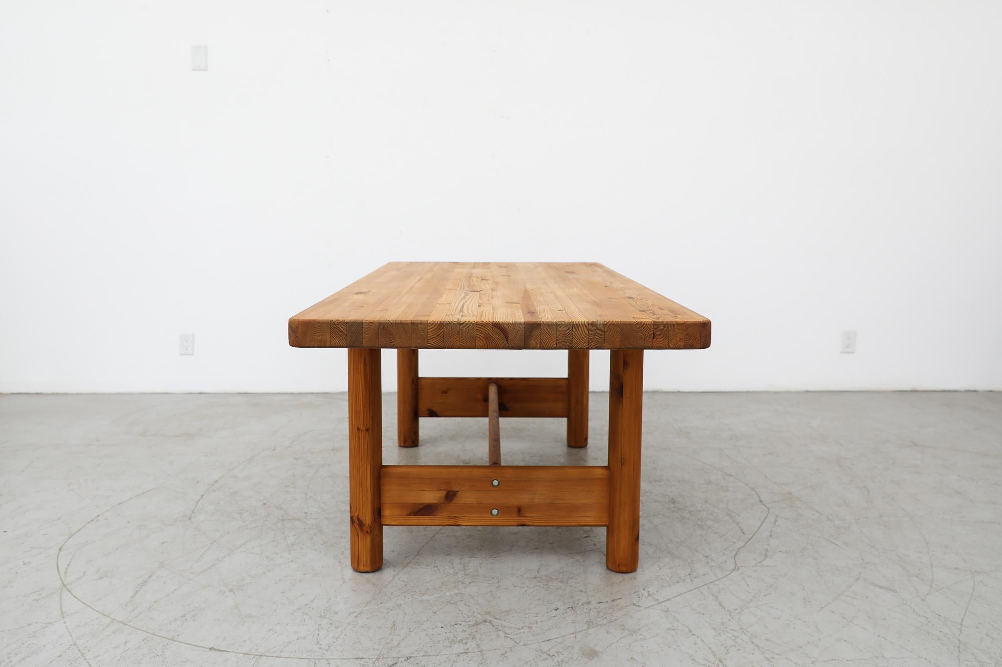 XL Rainer Daumiller Hand Waxed Dining Table In Good Condition For Sale In Los Angeles, CA