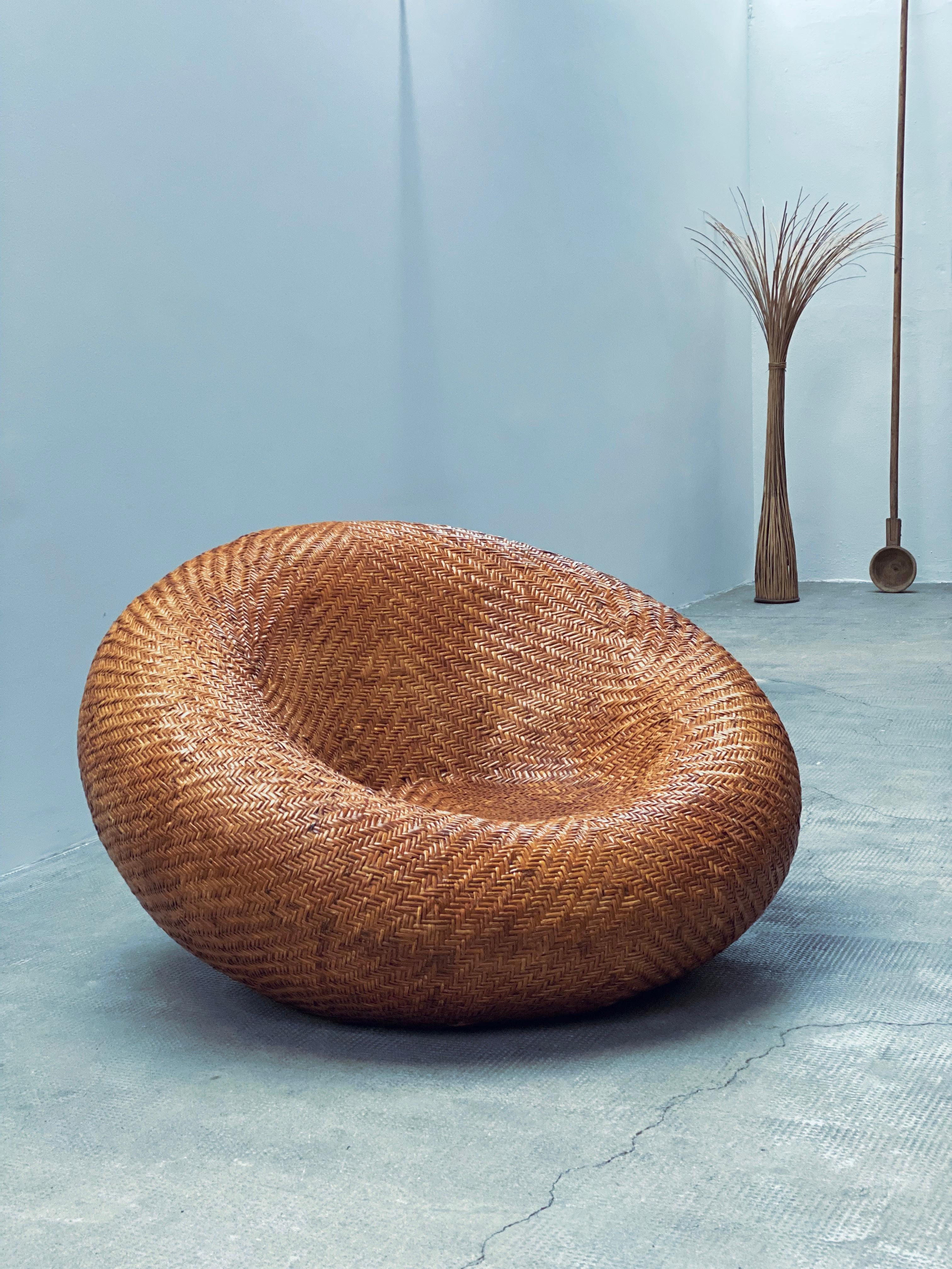 Fin du 20e siècle XL Rattan Geflecht 