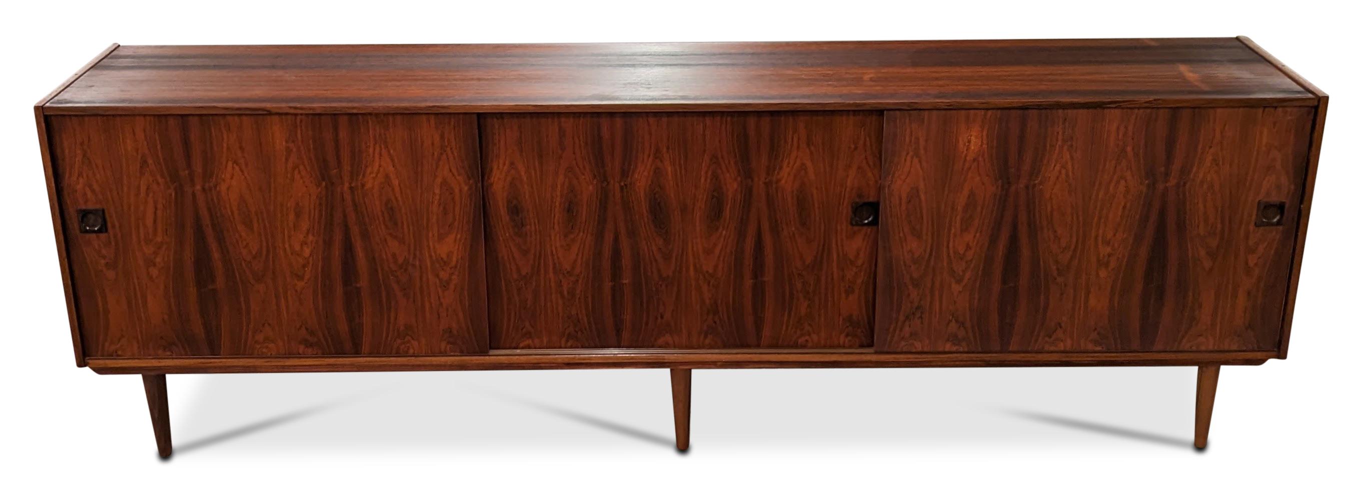 XL Rosewood Sideboard, Vintage Danish Mid Century 122254 In Good Condition In Jersey City, NJ