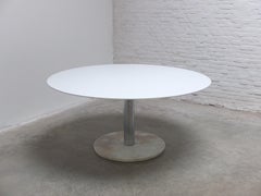 XL Round Pedestal Dining Table by Alfred Hendrickx for Belform, 1960s