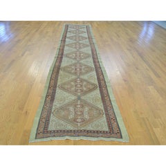 XL Runner Antique Persian Serab Mint Cond Pure Wool Rug, 3'1" x 14'3"
