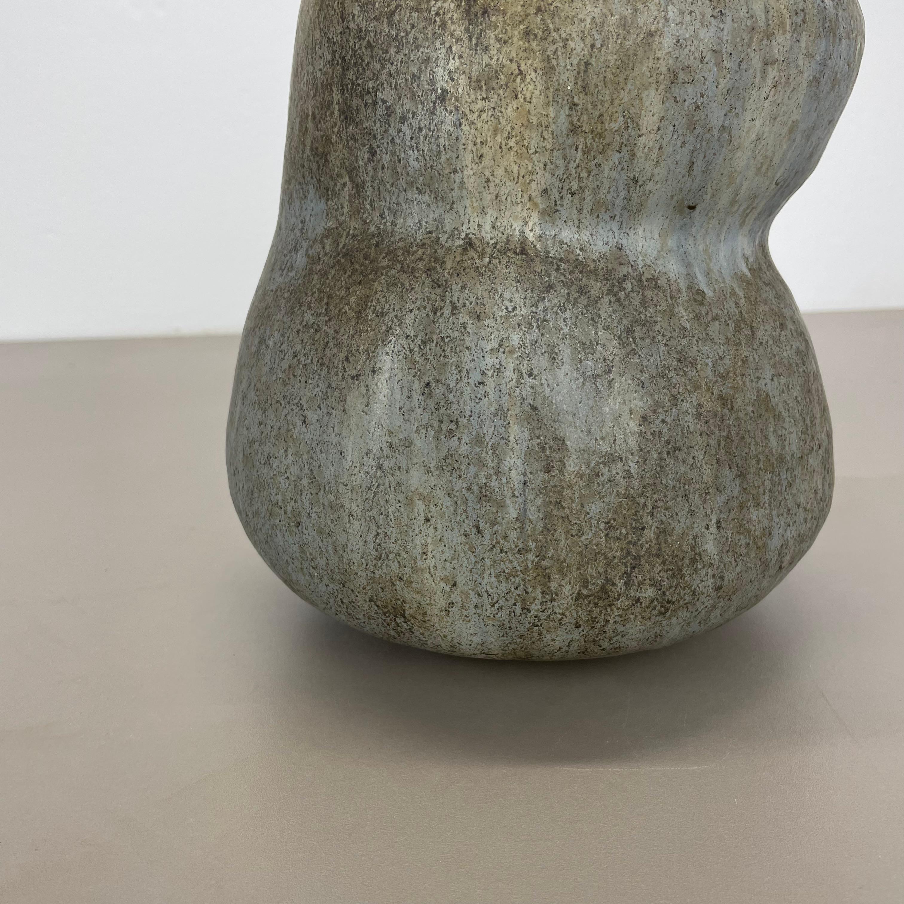 XL Sculptural Studio Pottery Vase Object, Otto Meier, Worpswede, Germany, 1960s 10
