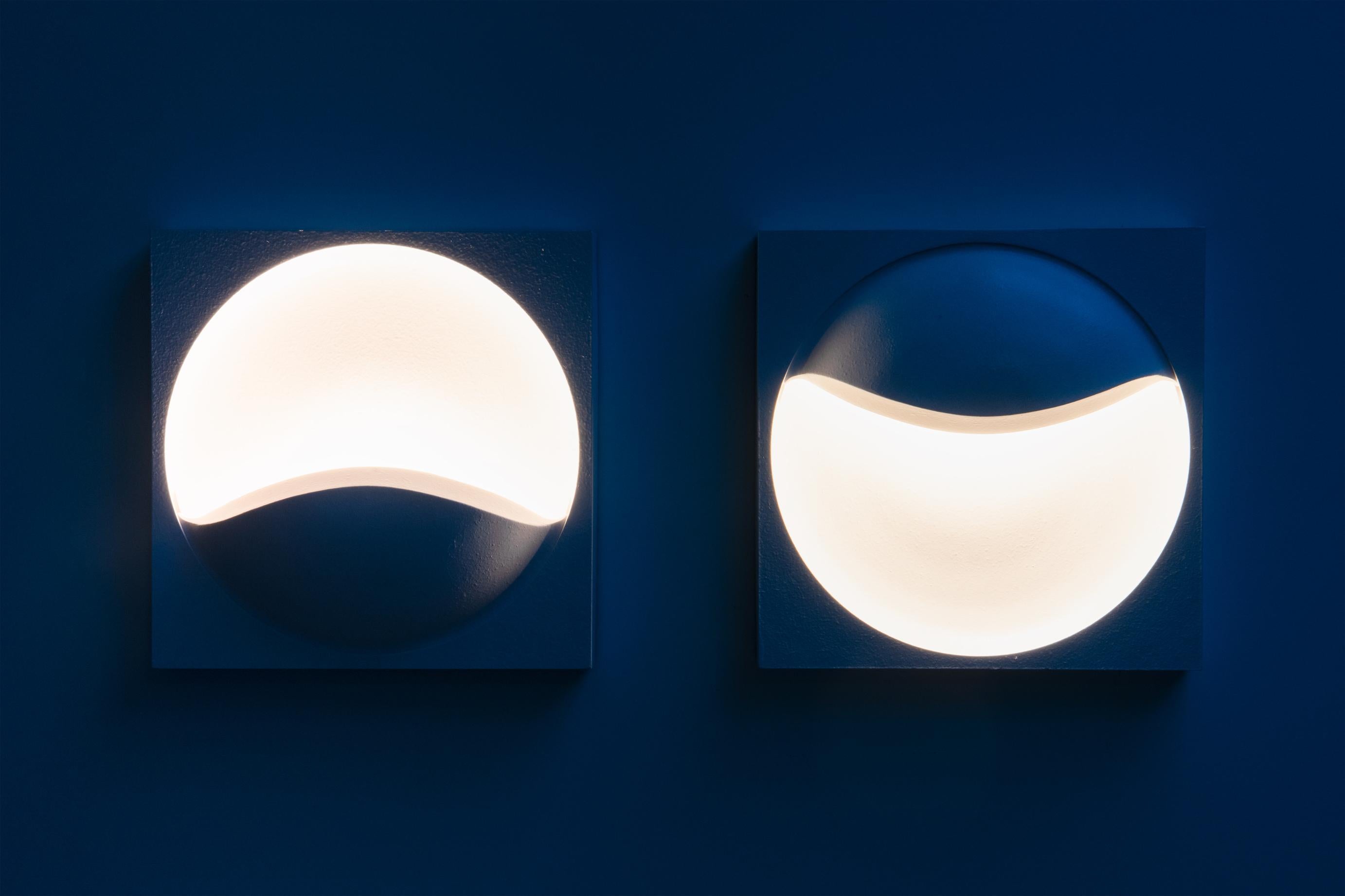Ère spatiale Lampes murales sculpturales XL - ère spatiale des années 60 en vente