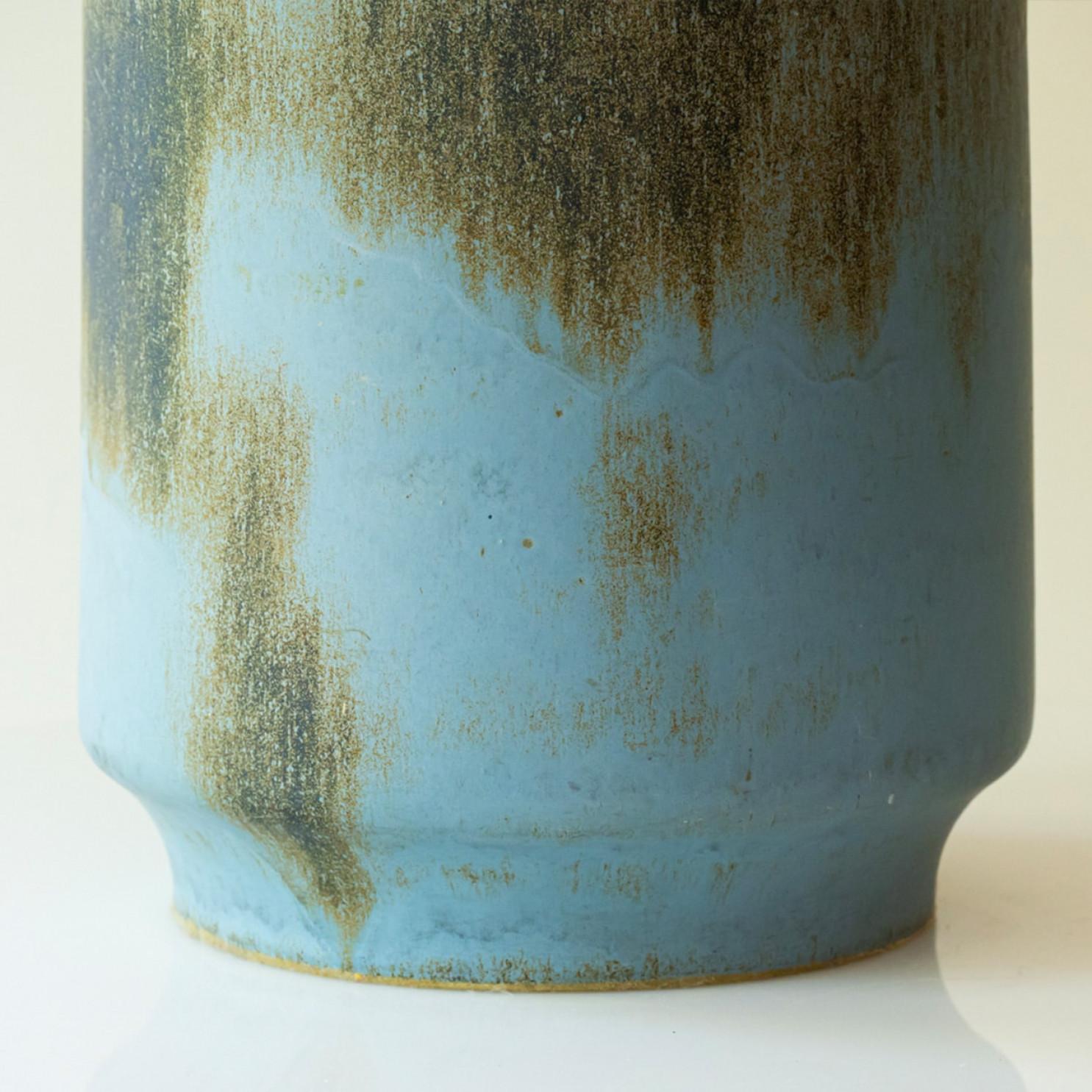 XL Meeresblaue Stehlampe, Lampenschirm aus Seide von R. Houben im Zustand „Gut“ im Angebot in Rijssen, NL