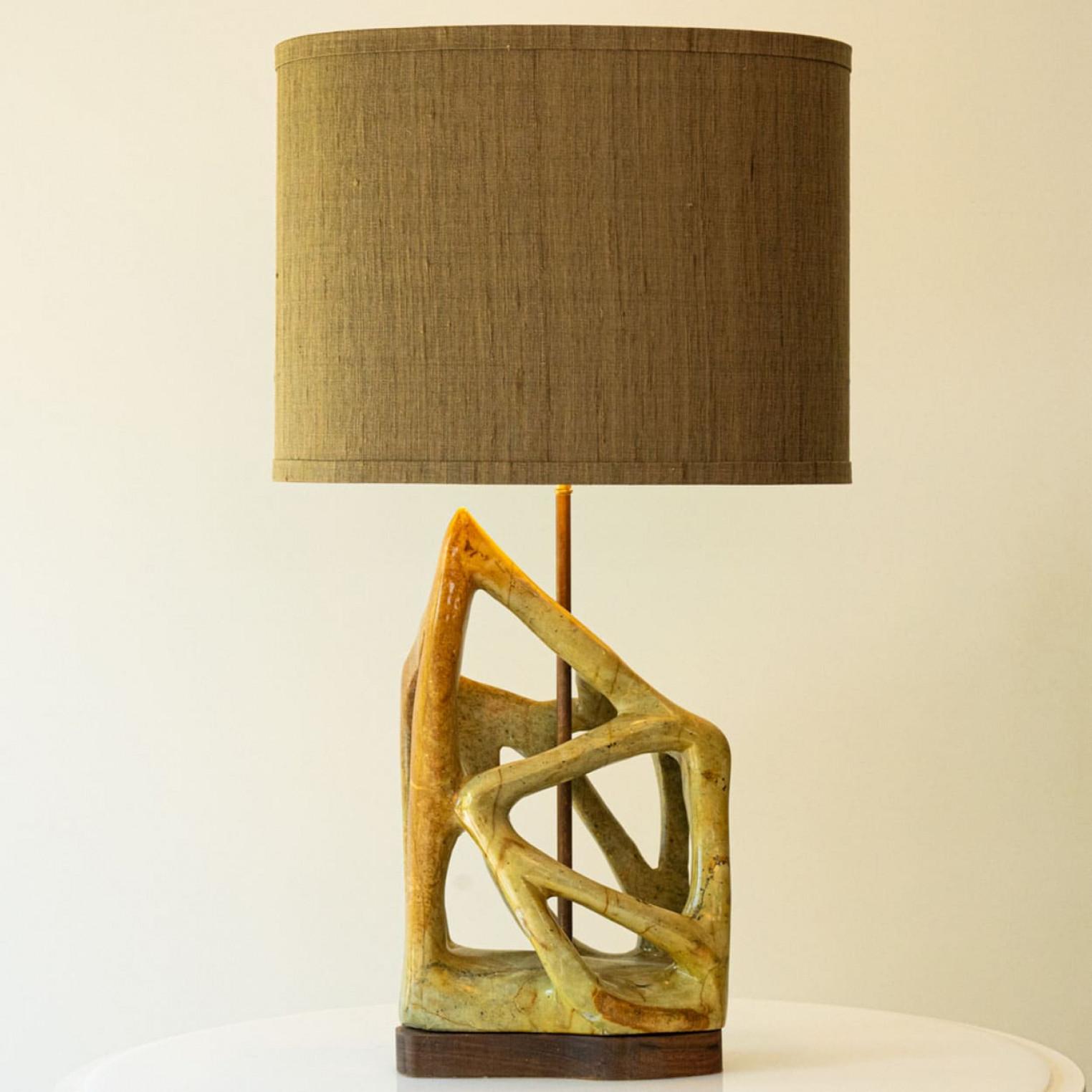 Autre Lampe de bureau serpentine XL, nouvel abat-jour de R. Houben, 1970 en vente