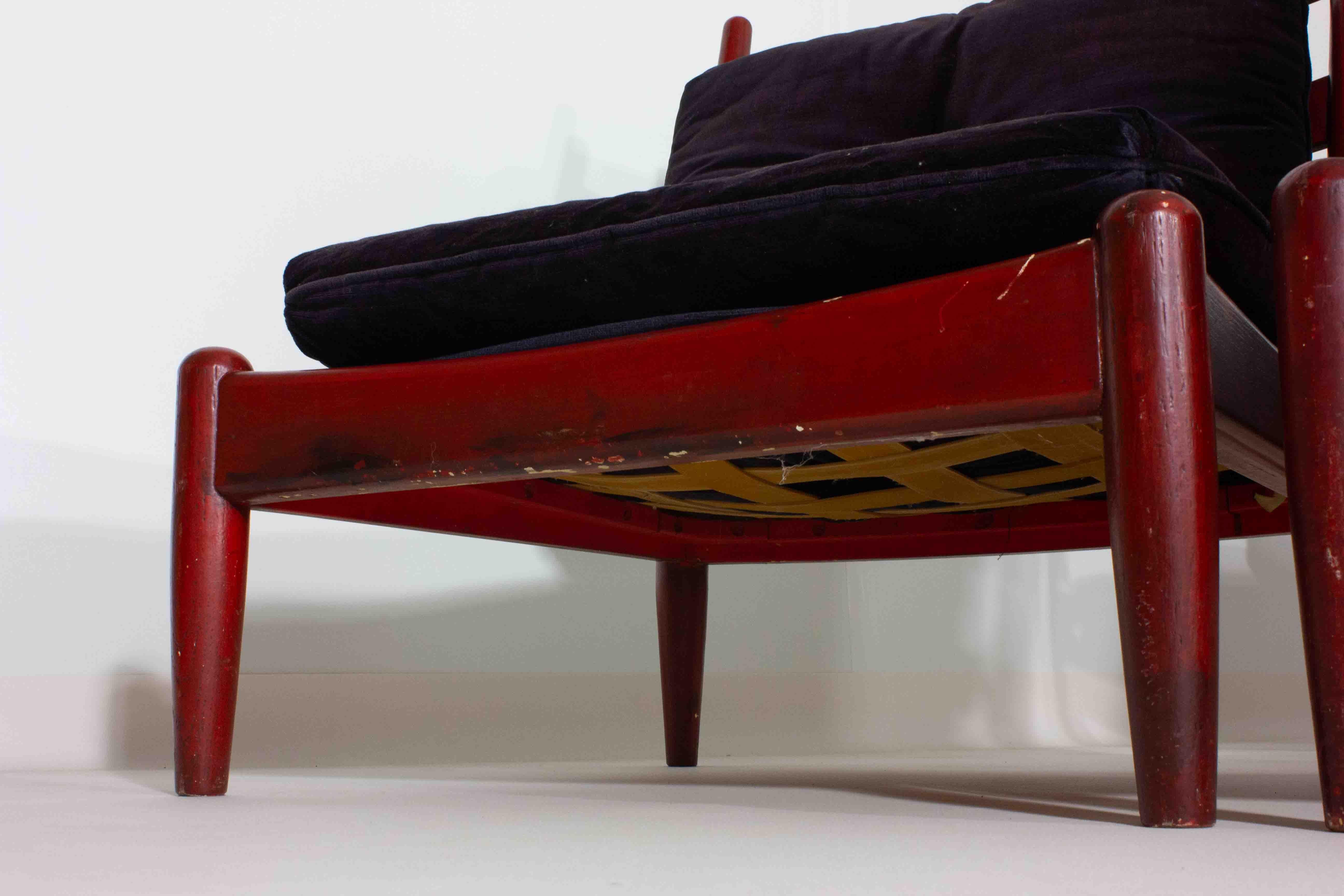 XL set of 8 mid-century lounge chairs and 2 coffee tables, Belgium 1960s For Sale 2