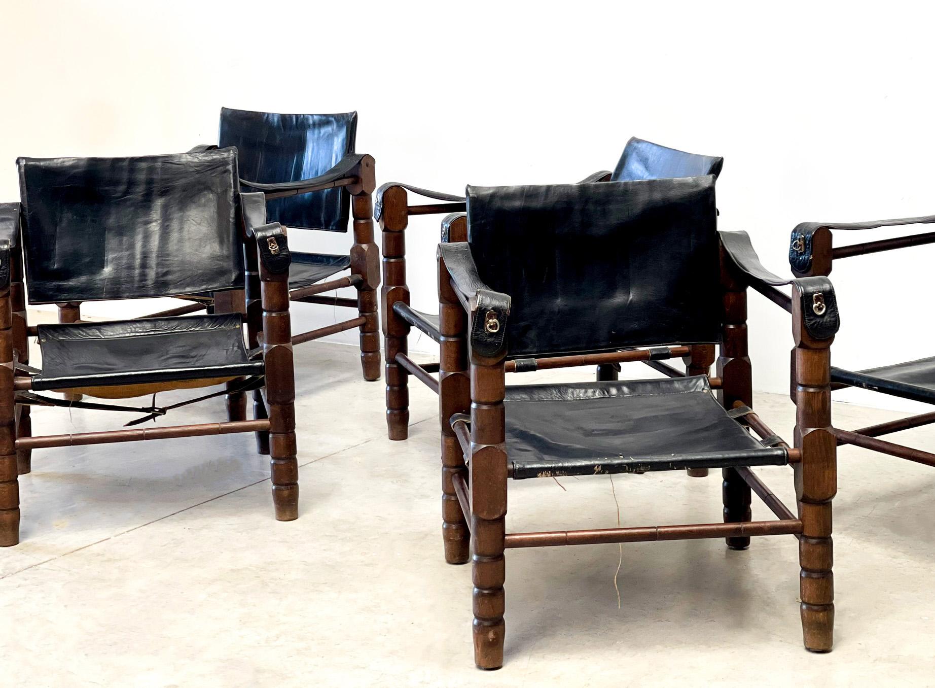 XLSet Safari Chairs In Fair Condition In Nijlen, VAN