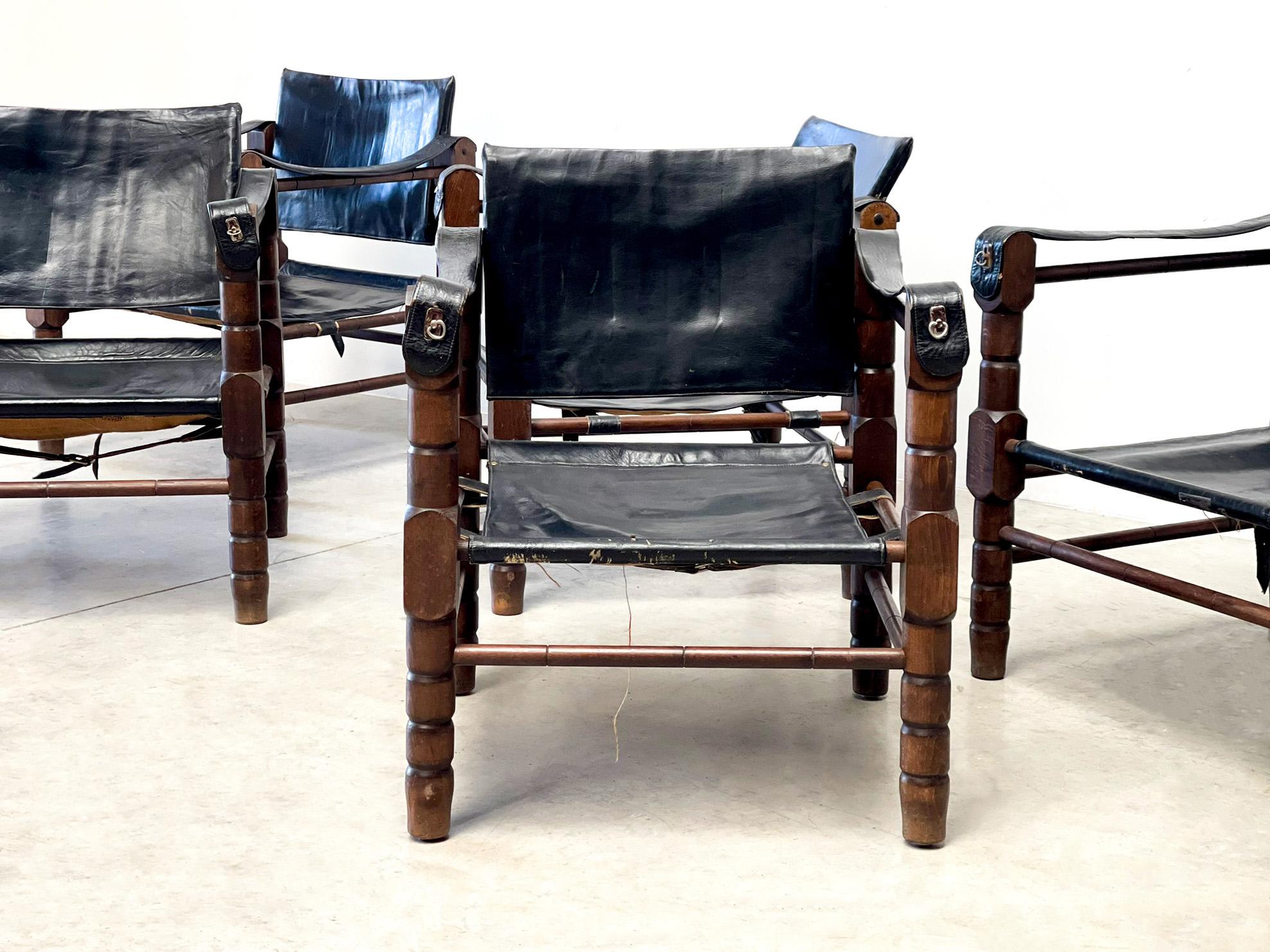 Mid-20th Century XLSet Safari Chairs