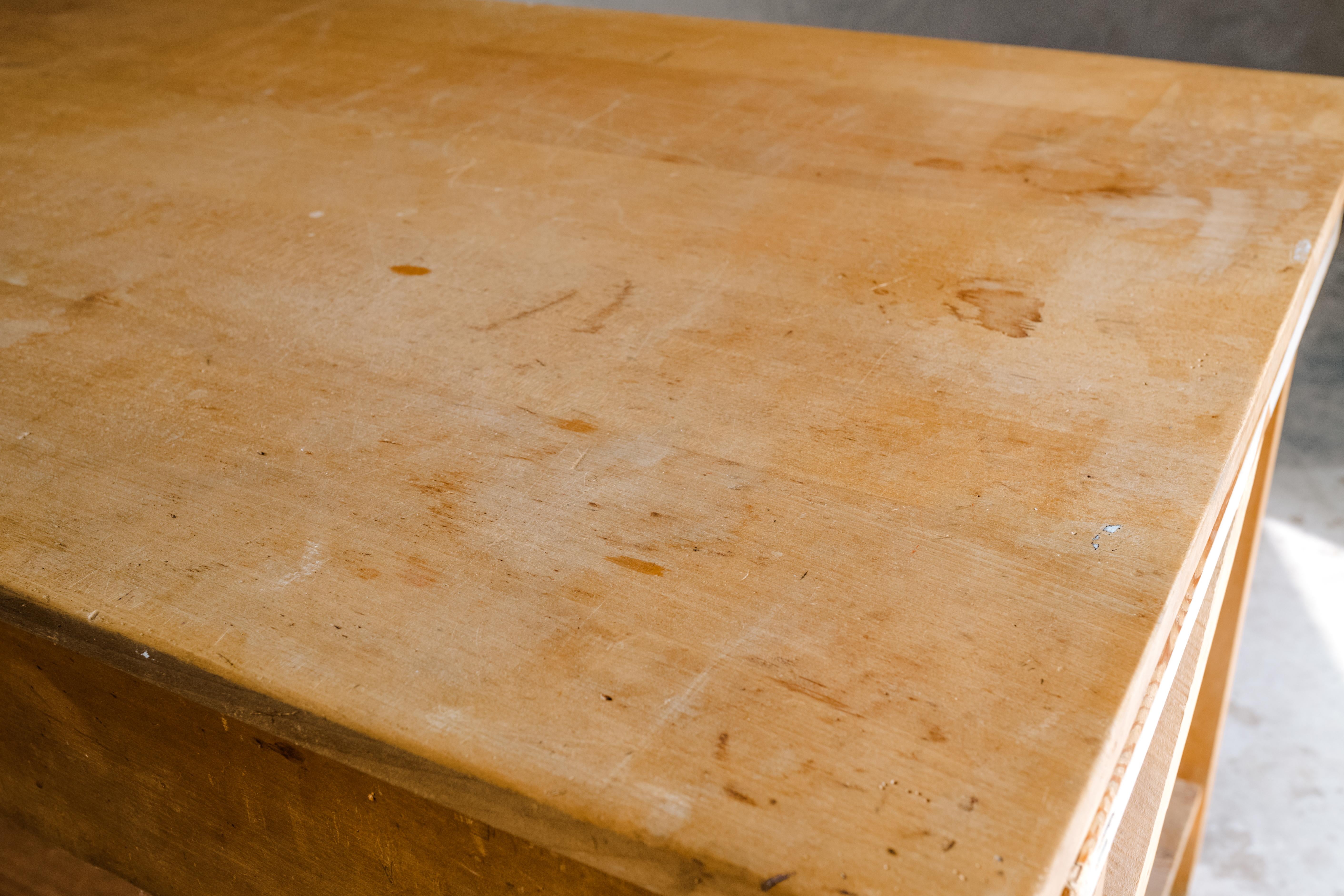 Extra Large Shop Counter from a Haberdashery in France, 1950s In Good Condition In Nashville, TN