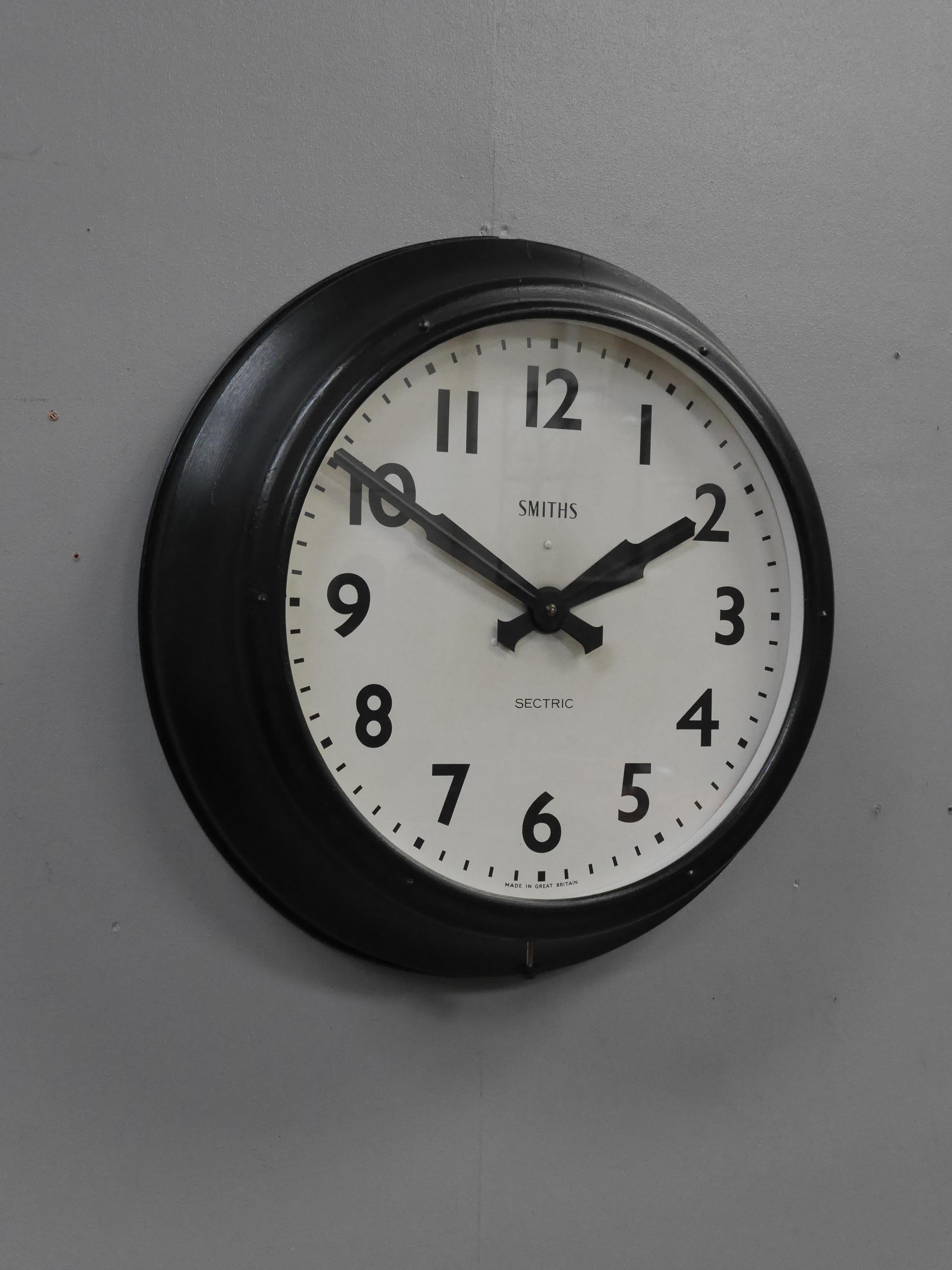 Painted XL Smiths Factory Clock, C1940