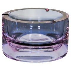XL Sommerso pink ashtray by Seguso, Murano glass, Italy, 1970