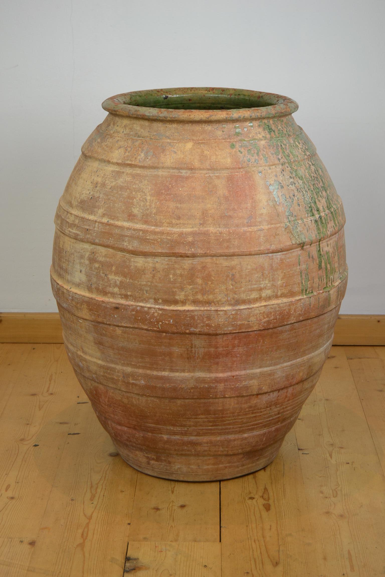 XL Spanish Teracotta Olive Jar For Sale 1