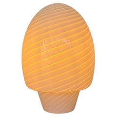 XL Swirl Murano Glass Mushroom Lamp, Italy, 1970s