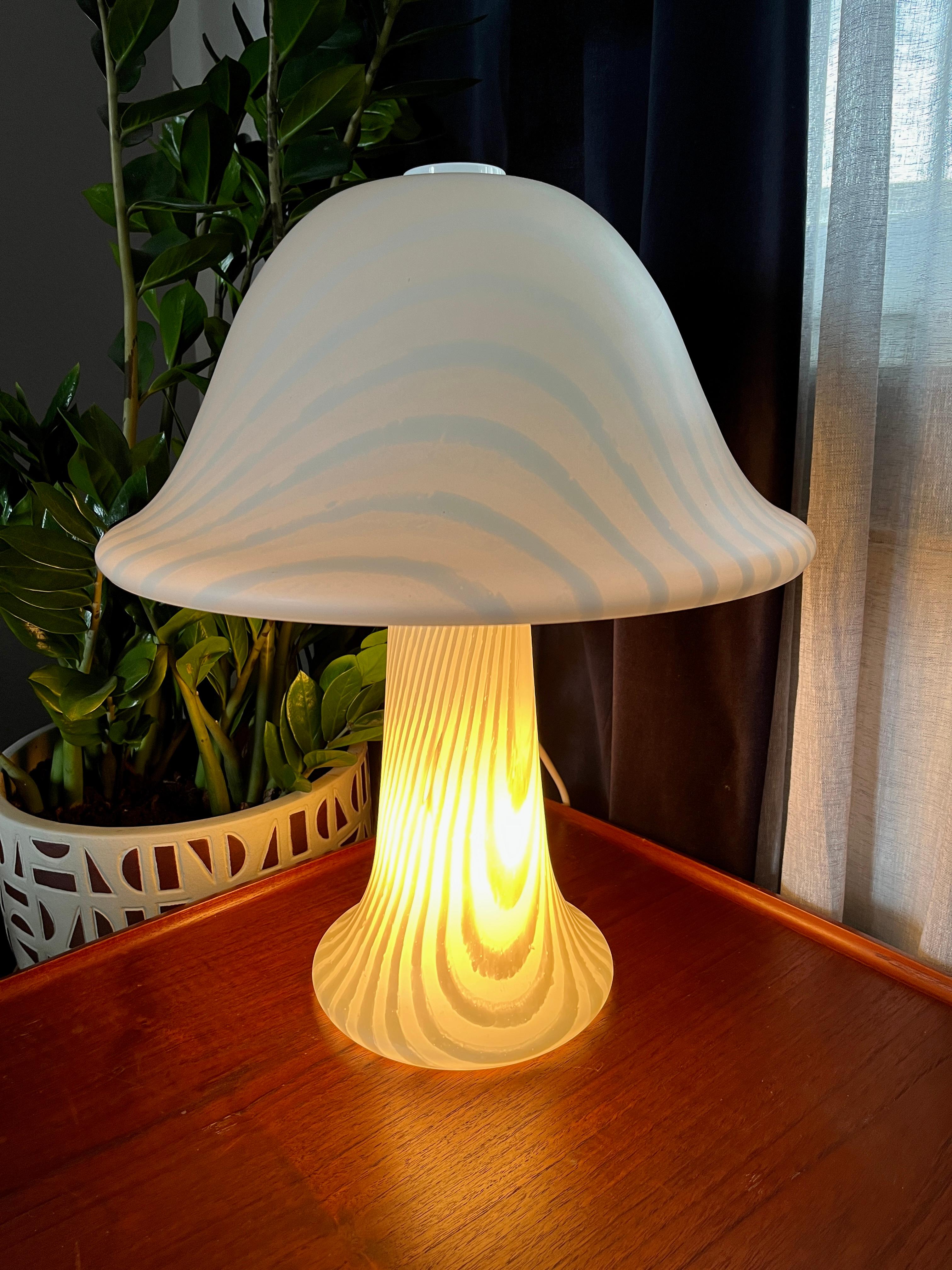 Blown Glass XL table lamp by Peill & Putzer For Sale