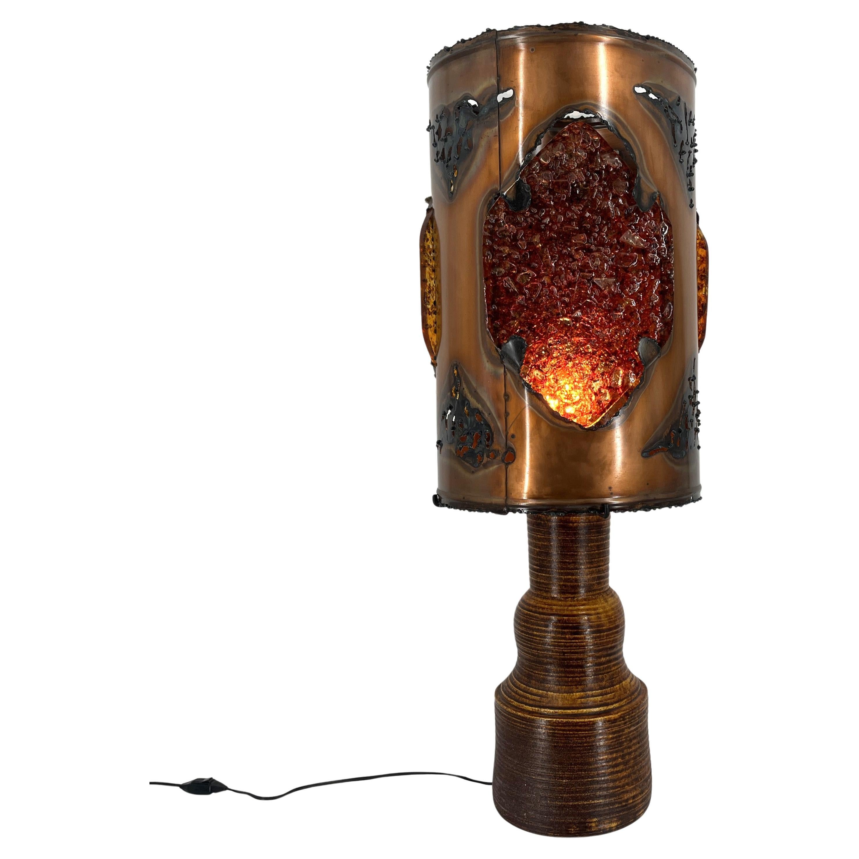 Xl table lamp by Potterie D
Accolay, 1970s For Sale