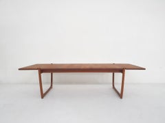 XL teak coffee table by Peter Hvidt and Orla Molgaard Nielsen model FD 575