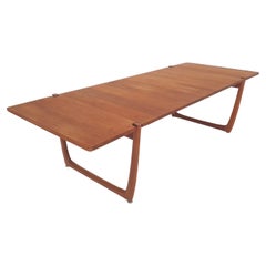 XL teak coffee table by Peter Hvidt and Orla Molgaard Nielsen model FD 575