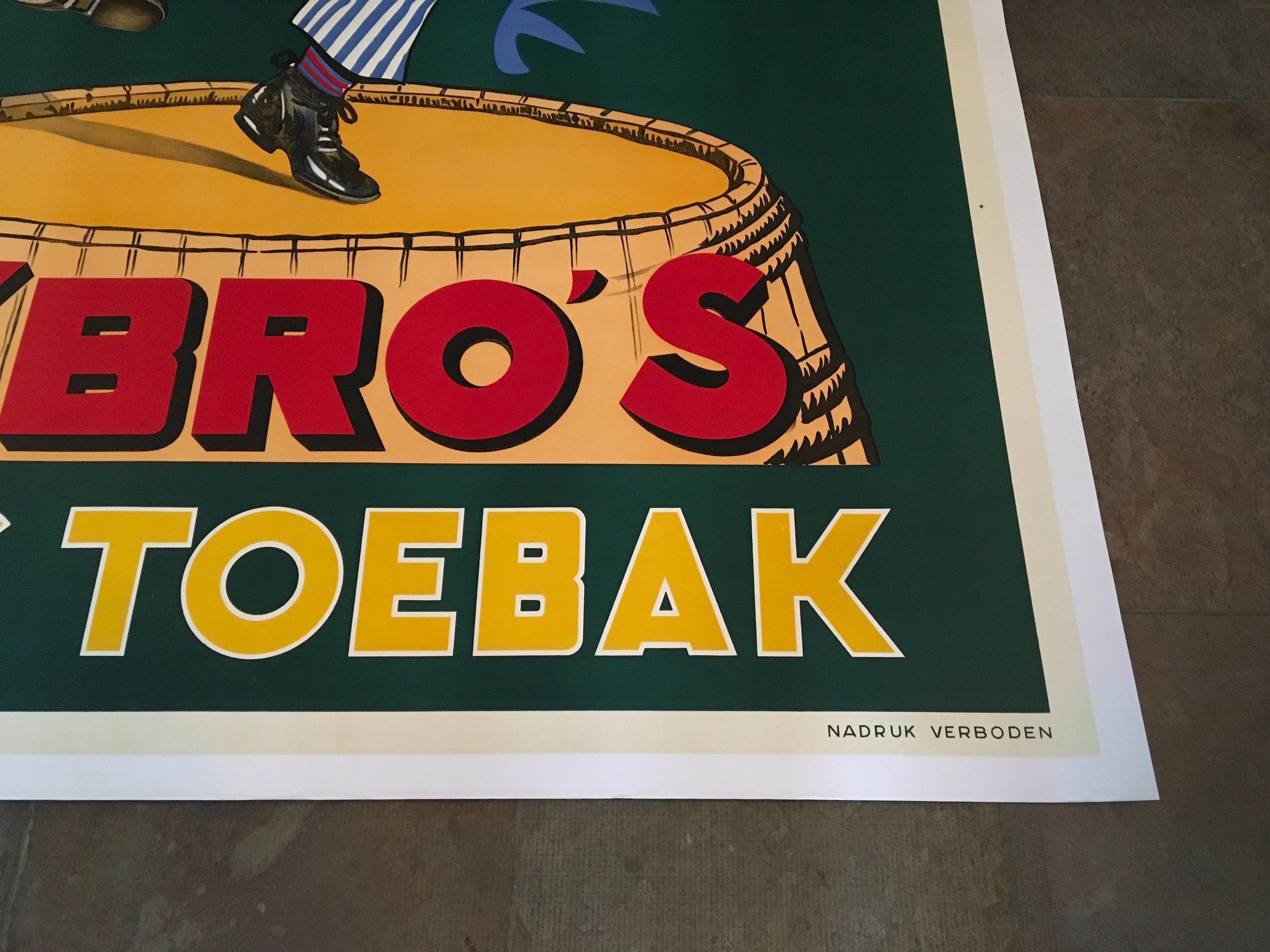 XL Tobacco Poster Nybro's Toebak For Sale 4