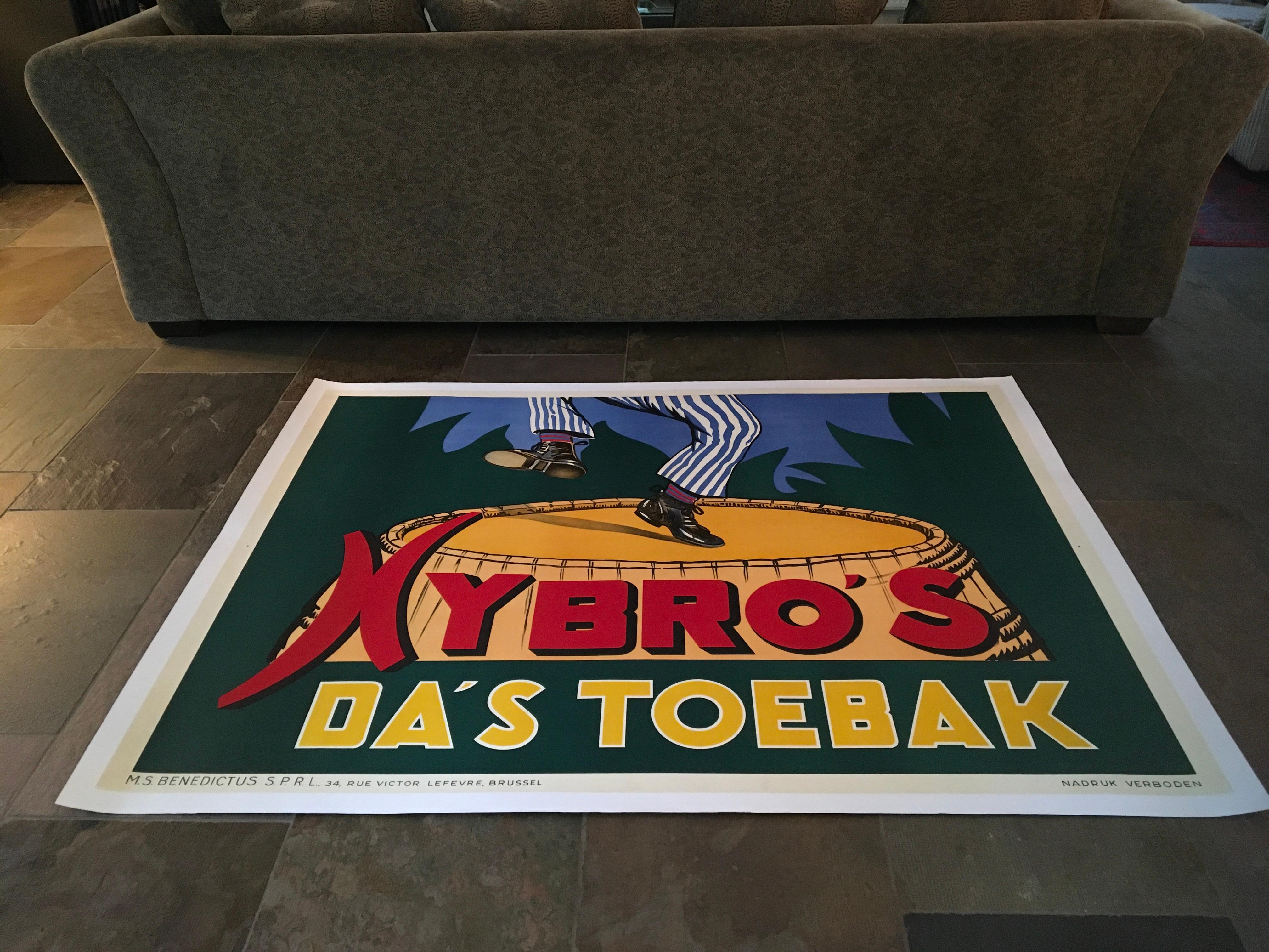 XL Tobacco Poster Nybro's Toebak For Sale 12