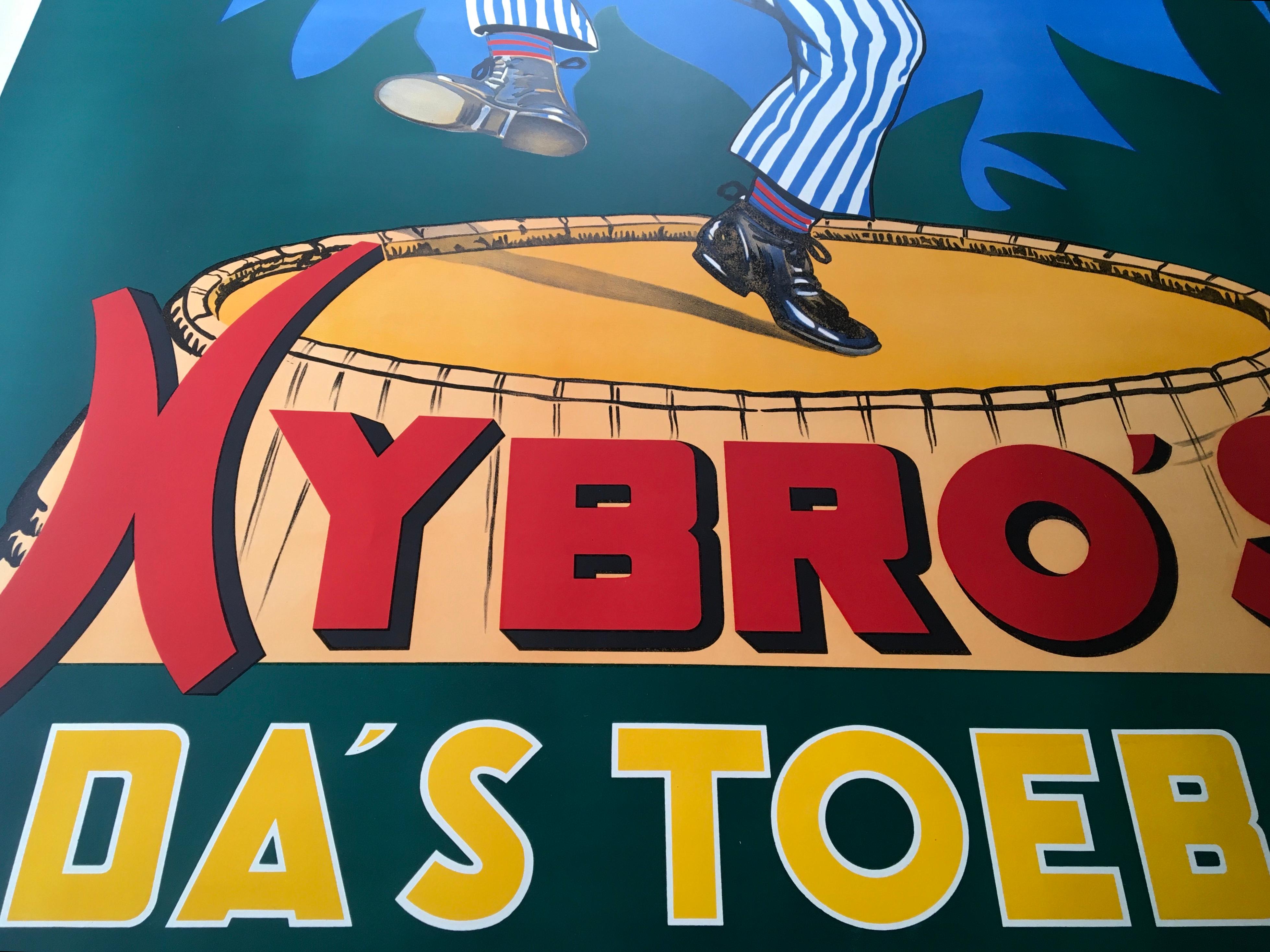 Belgian XL Tobacco Poster Nybro's Toebak For Sale