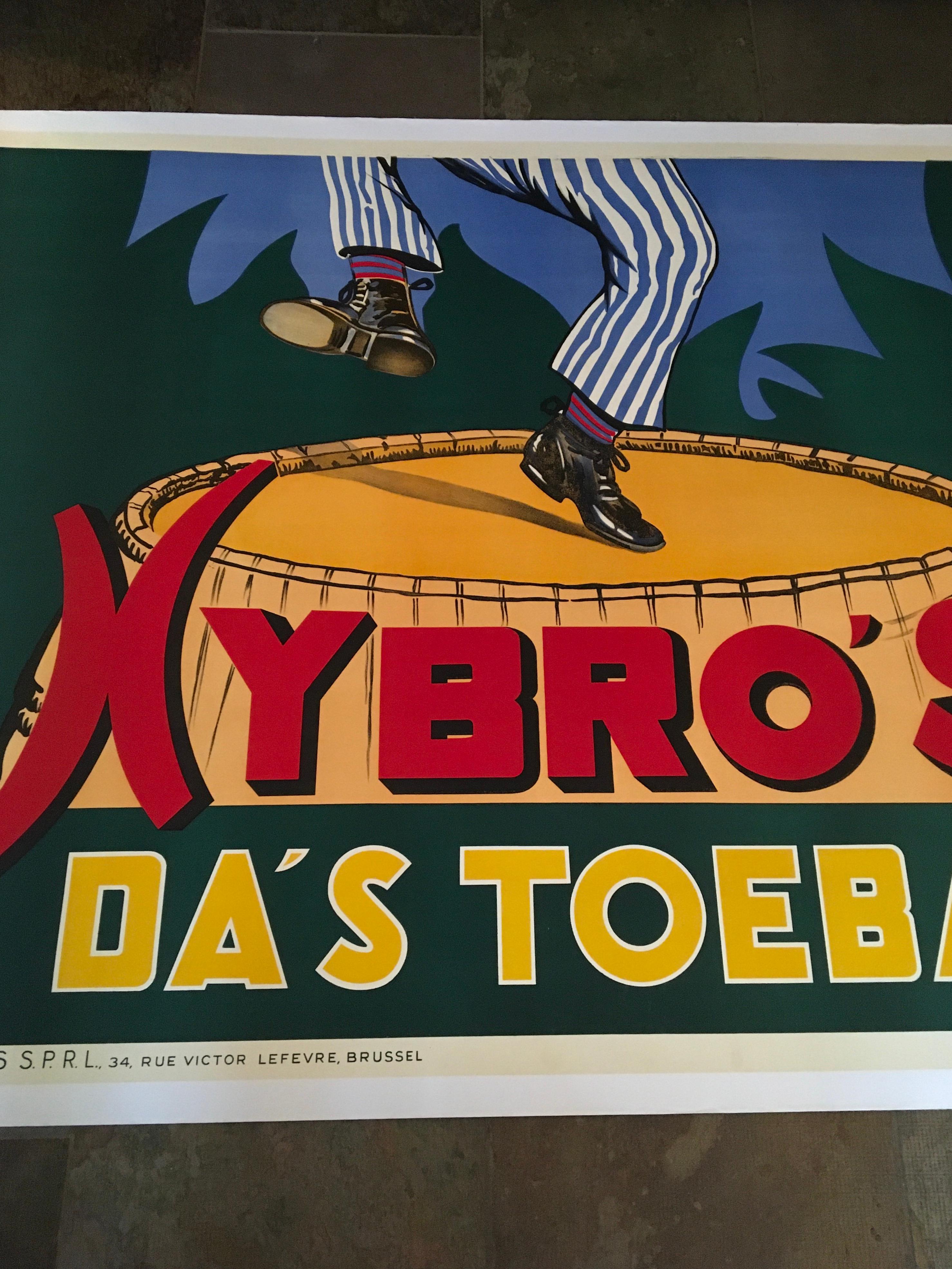 Linen XL Tobacco Poster Nybro's Toebak For Sale