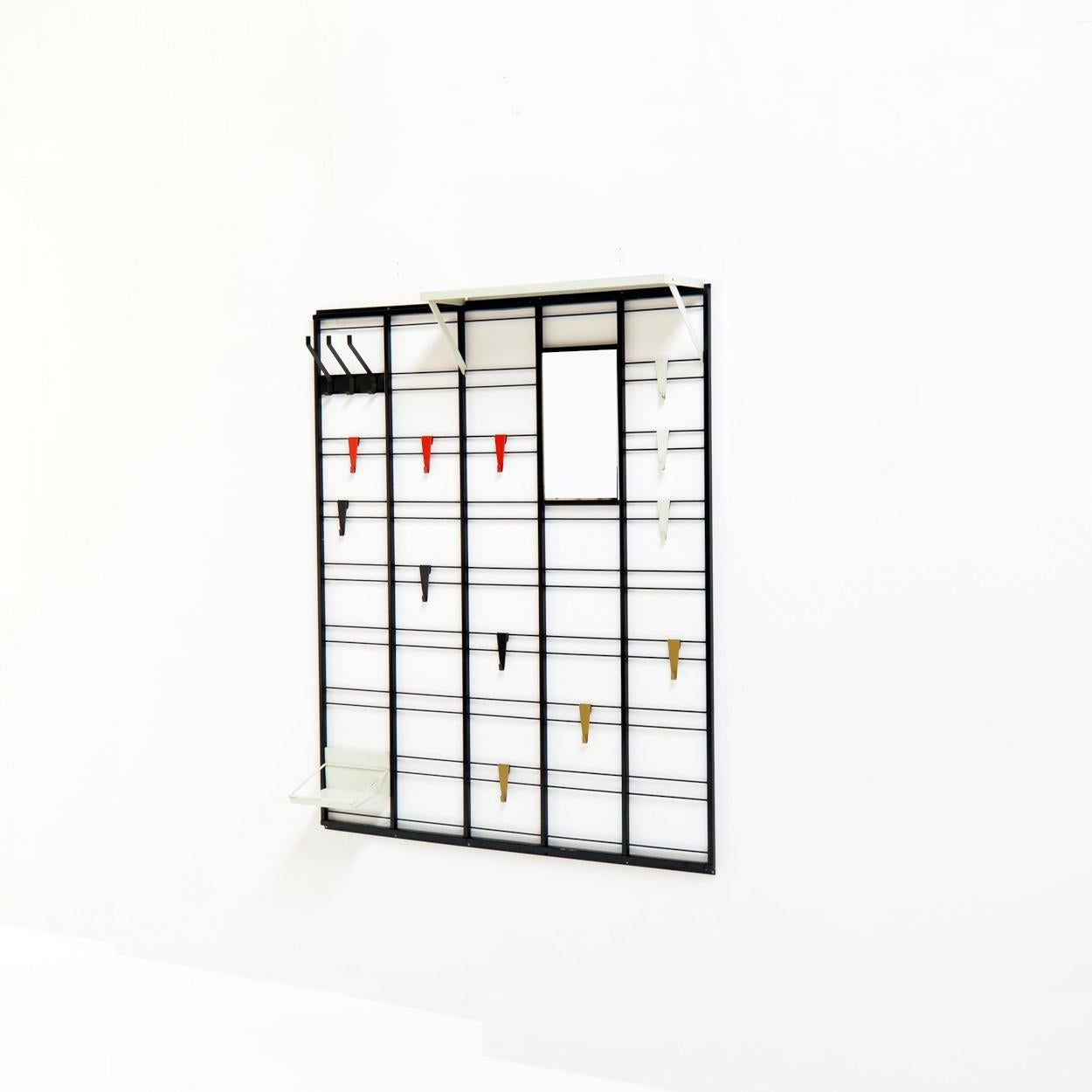Mid-Century Modern XL ‘Toonladder’ Coat Rack byTjerk Reijenga for Pilastro, 1950s, The Netherlands For Sale