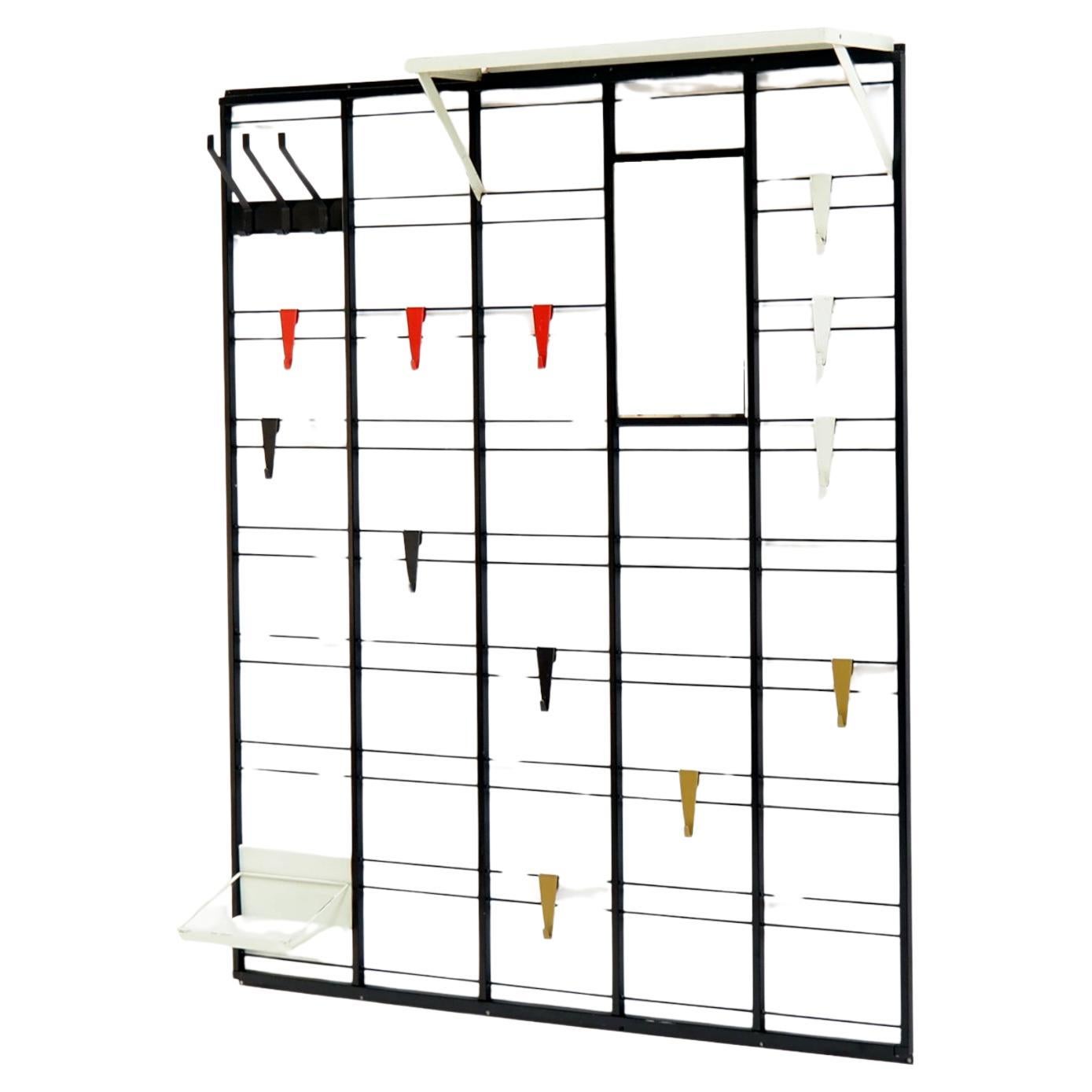 XL ‘Toonladder’ Coat Rack byTjerk Reijenga for Pilastro, 1950s, The Netherlands For Sale