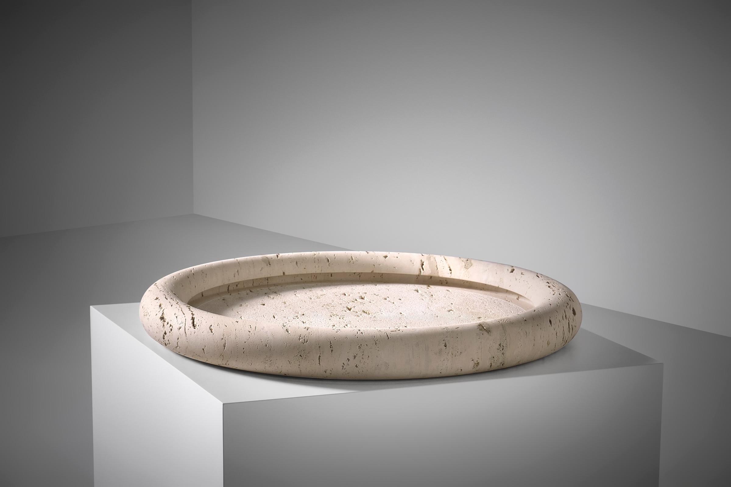 XL Centrotavola in travertino 