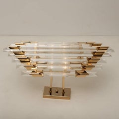 XL Venini, stile sconsiderato in vetro di Murano e ottone, Italia