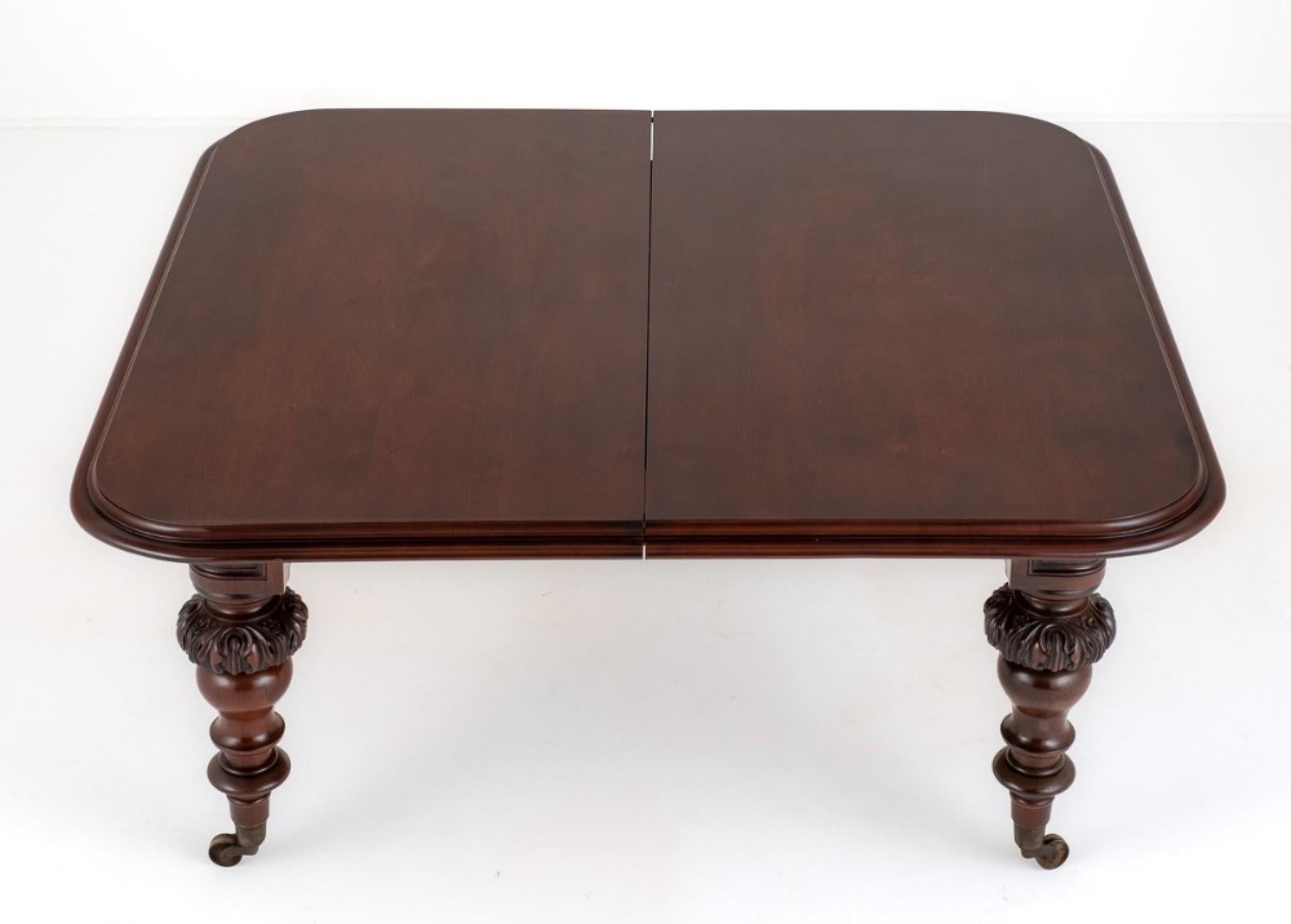 XL Victorian Dining Table Mahogany Extending 20 Seater, 1850 2