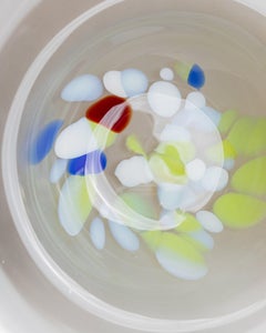 XL Vintage Murano Glass Bowl Pop Art Italy, 1980s