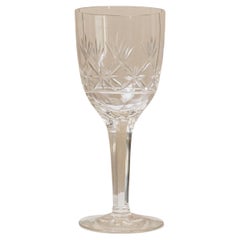 XL Verre à vin vintage Saint Louis en verre de cristal France, années 1930