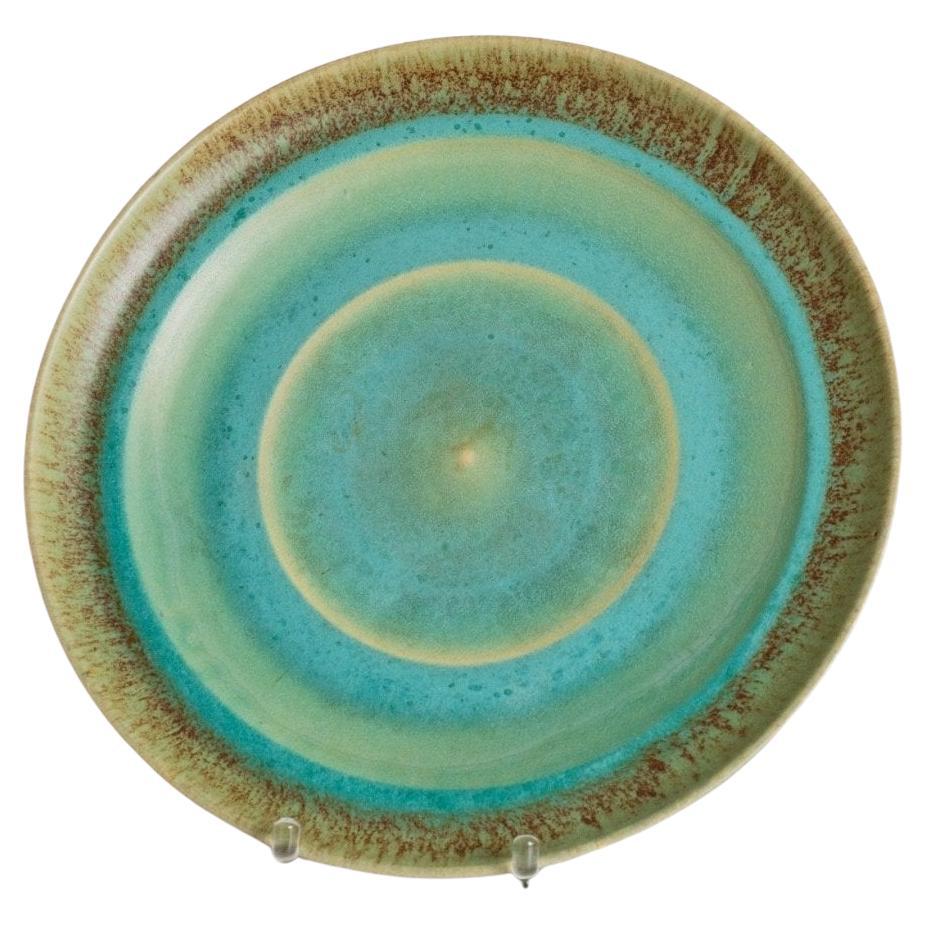 XL Vintage Studio Keramik Schale Organische Form Mid Century Dänemark, 1970er Jahre