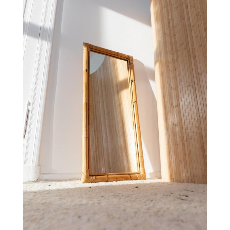 XX secolo Specchio da parete XL in Wood Wood Made In Italy, MCM anni '40 in vendita