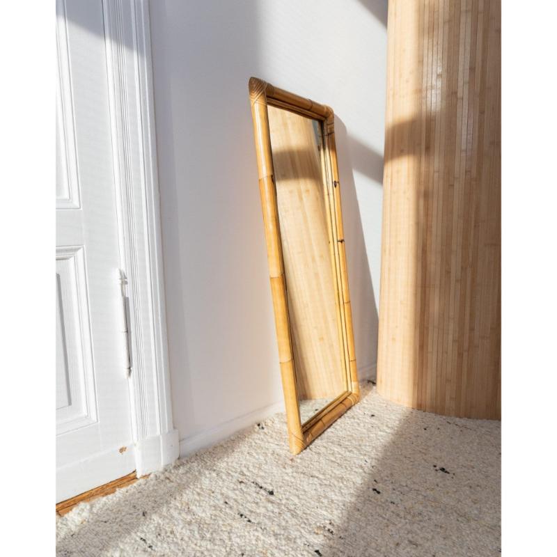 Specchio da parete XL in Wood Wood Made In Italy, MCM anni '40 in vendita 1