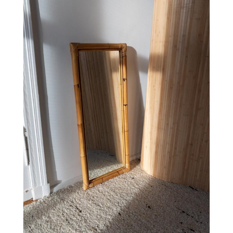 Specchio da parete XL in Wood Wood Made In Italy, MCM anni '40 in vendita 3