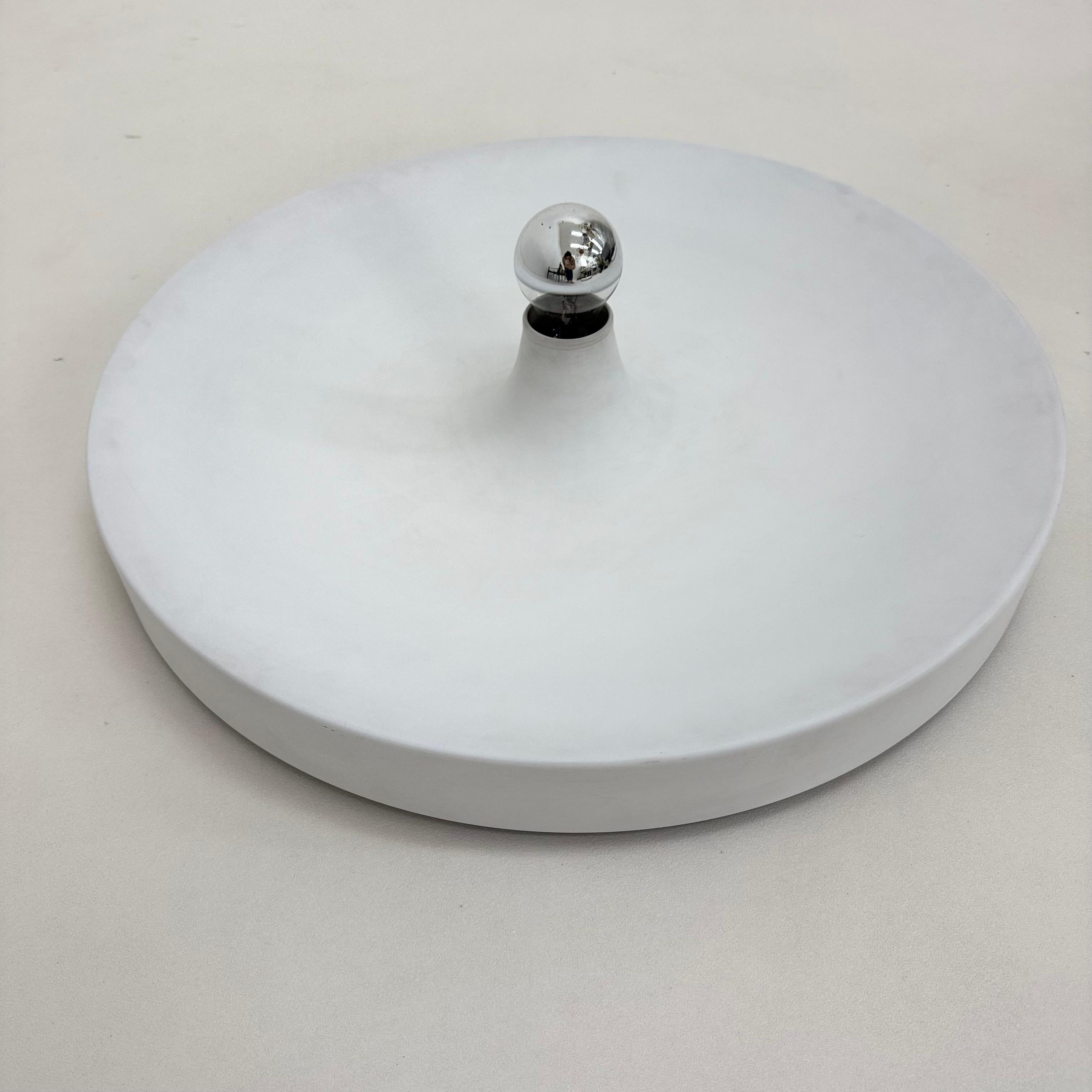 XL Wall Sconce disc by attributed to Charlotte Perriand for Les Arcs , 1970’s For Sale 9