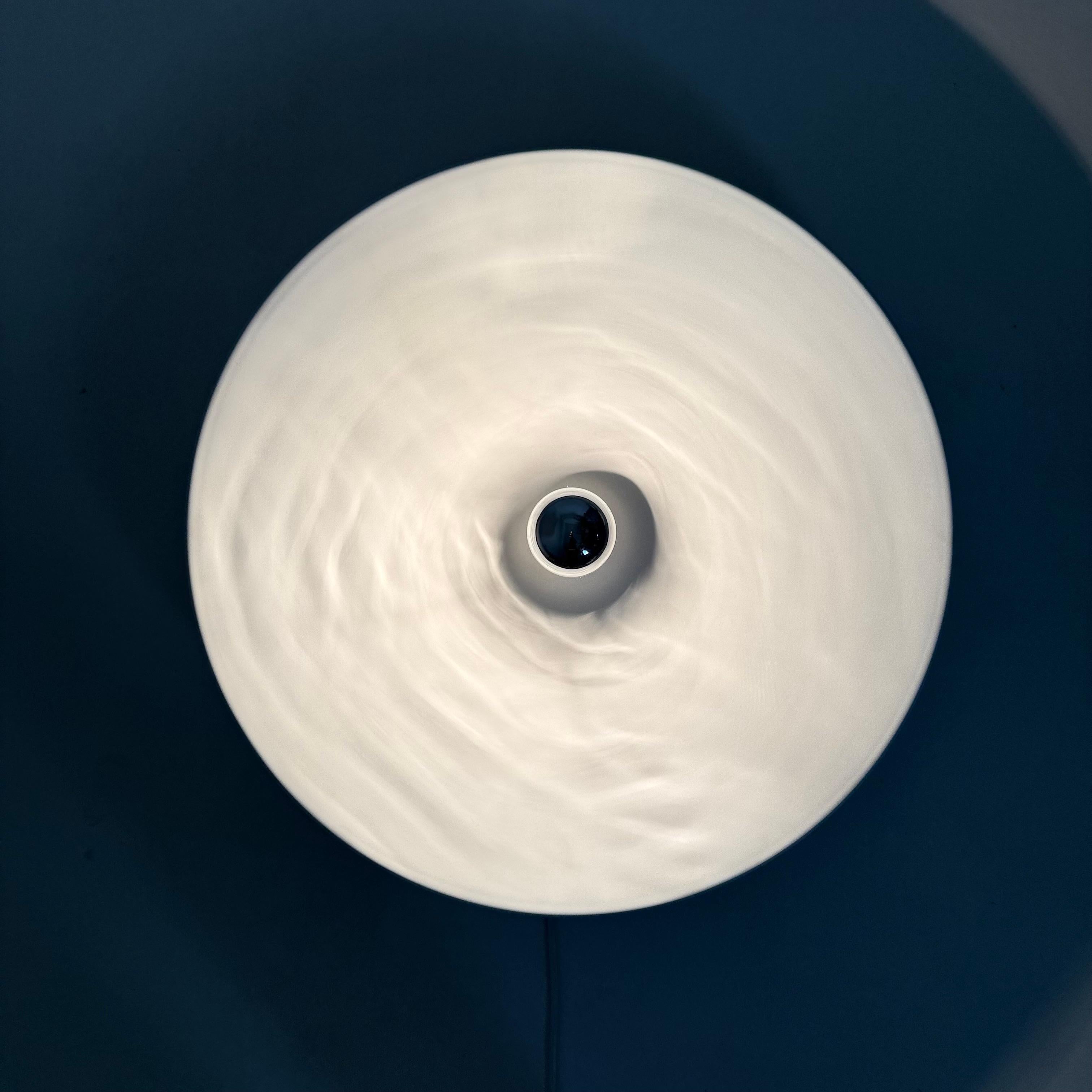French XL Wall Sconce disc by attributed to Charlotte Perriand for Les Arcs , 1970’s For Sale
