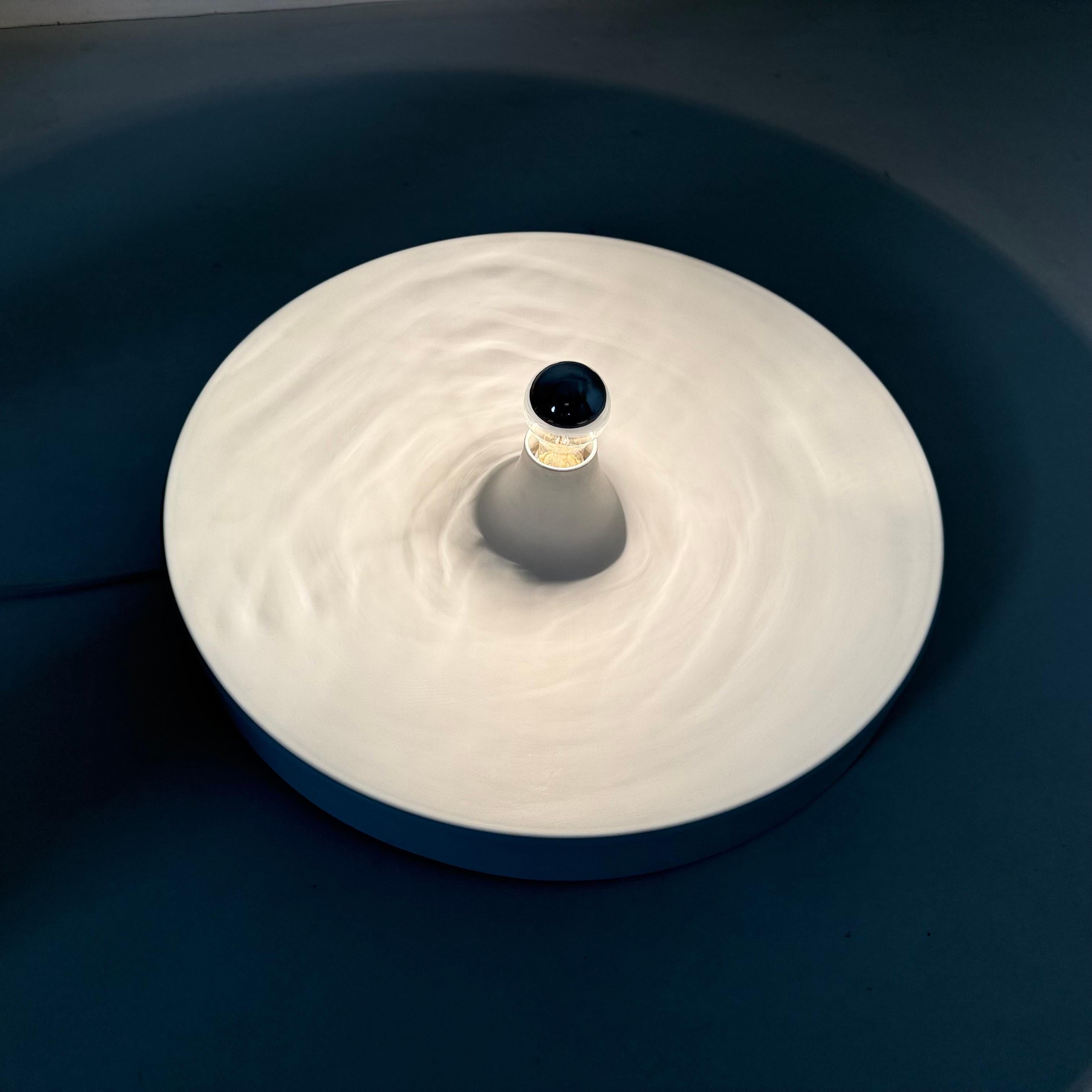 XL Wall Sconce disc by attributed to Charlotte Perriand for Les Arcs , 1970’s For Sale 1