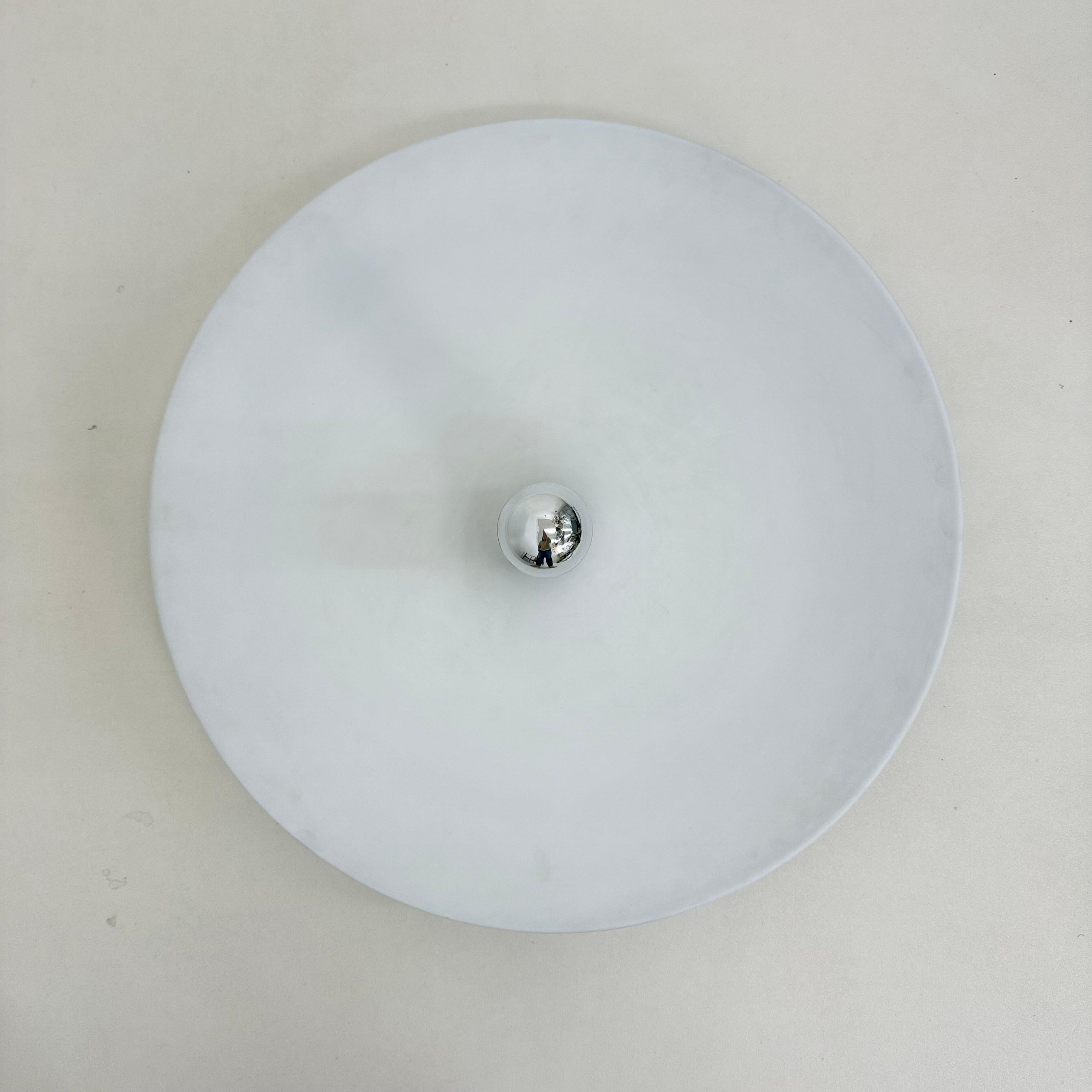 XL Wall Sconce disc by attributed to Charlotte Perriand for Les Arcs , 1970’s For Sale 2