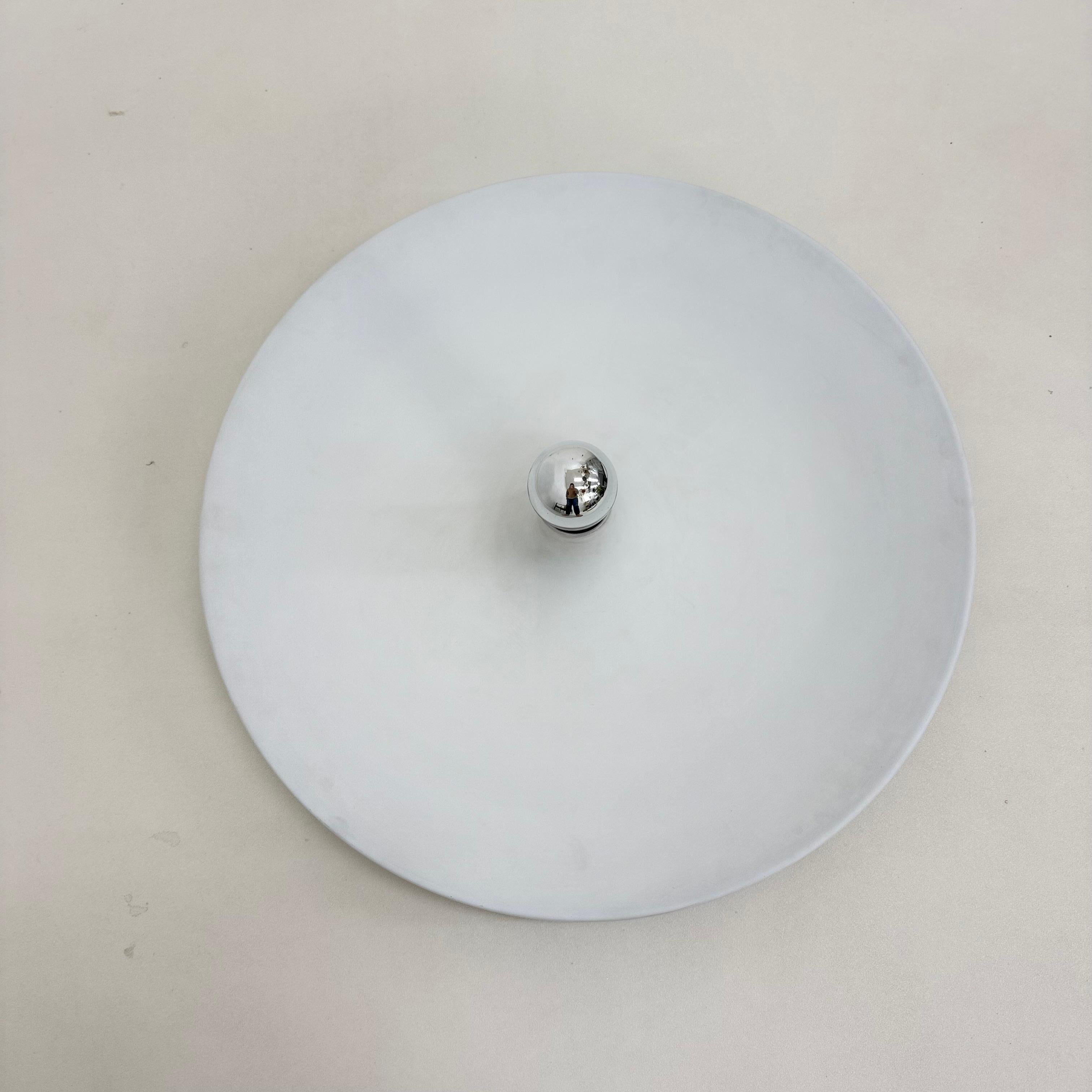 XL Wall Sconce disc by attributed to Charlotte Perriand for Les Arcs , 1970’s For Sale 3