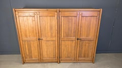 XL wardrobe in solid Oak by Kunstmeubelen Depuydt, Belgium, 1960s