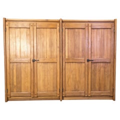 XL wardrobe in solid Oak by Kunstmeubelen Depuydt, Belgium, 1960s