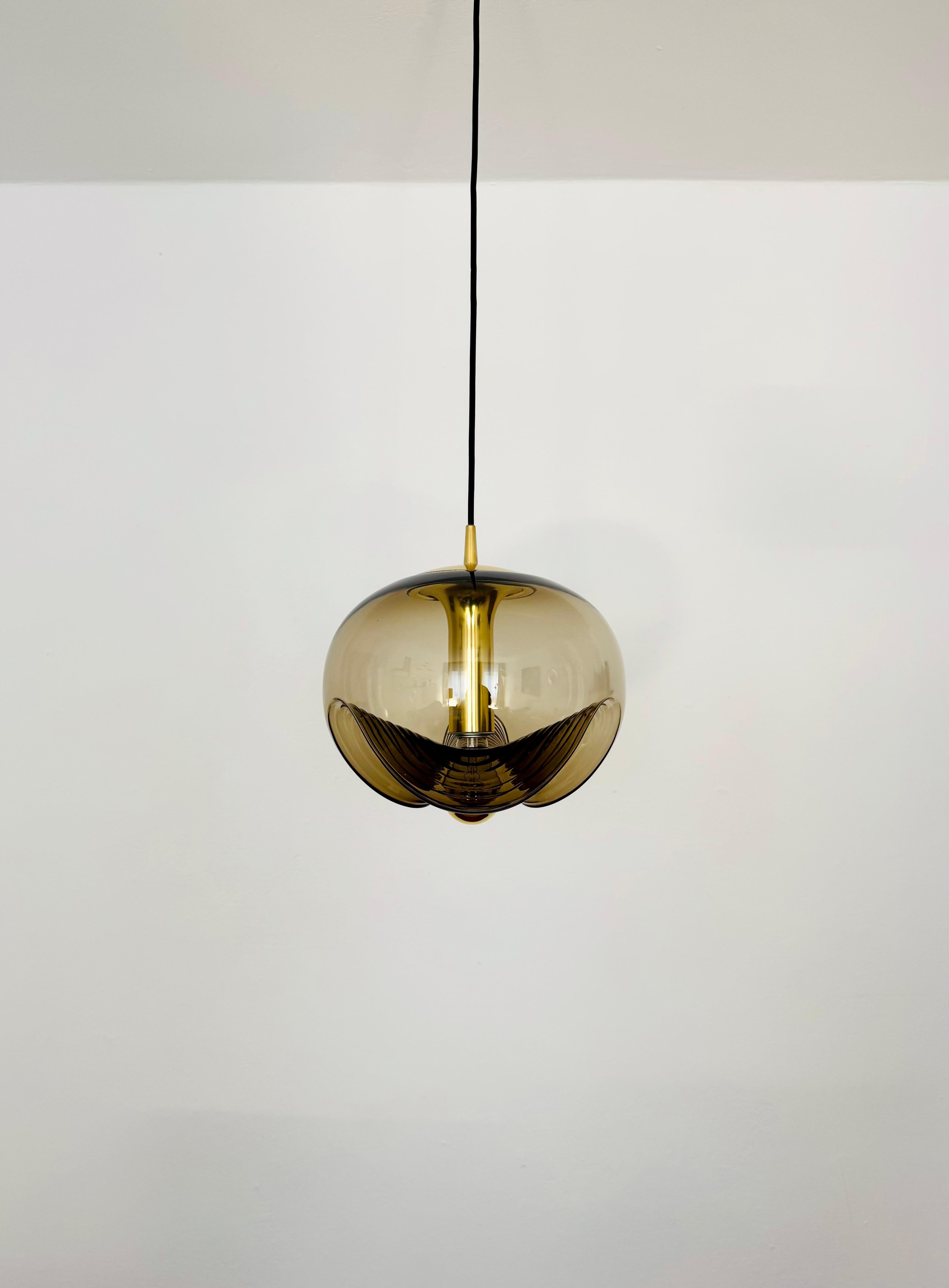Space Age Lampada a sospensione XL Wave di Koch & Lowy per Peill & Putzler in vendita