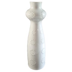 Vintage XL white porcelain vase designed by L. Zepner for Wallendorf  70ies Germany