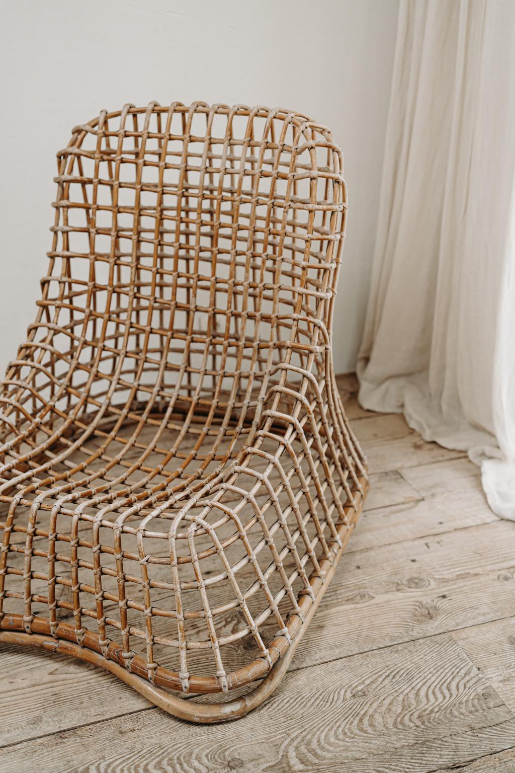 Xl Wicker Chair by Giovanni travasa  1